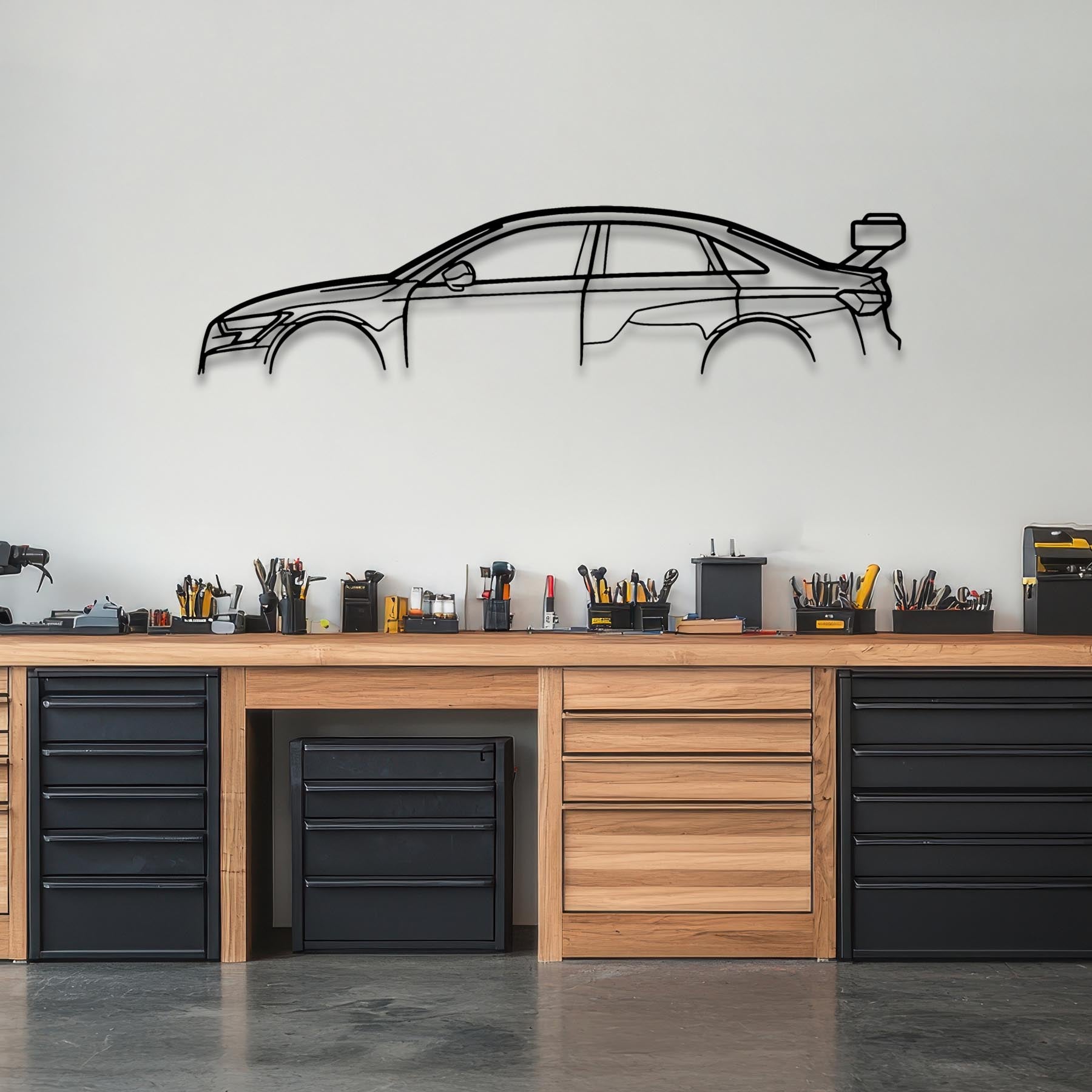 RS3 LMS TCR Classic Metal Silhouette Wall Art