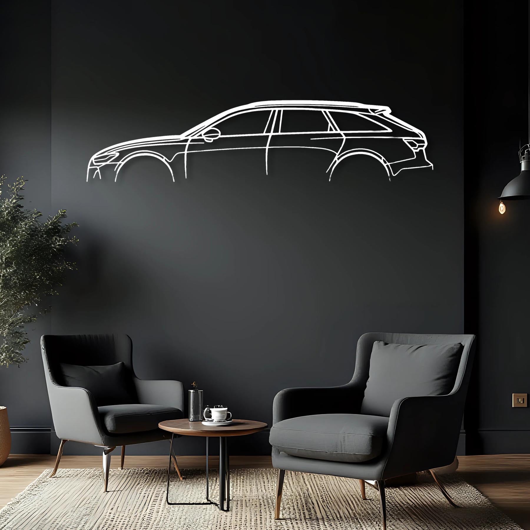 RS6 Classic Metal Silhouette Wall Art