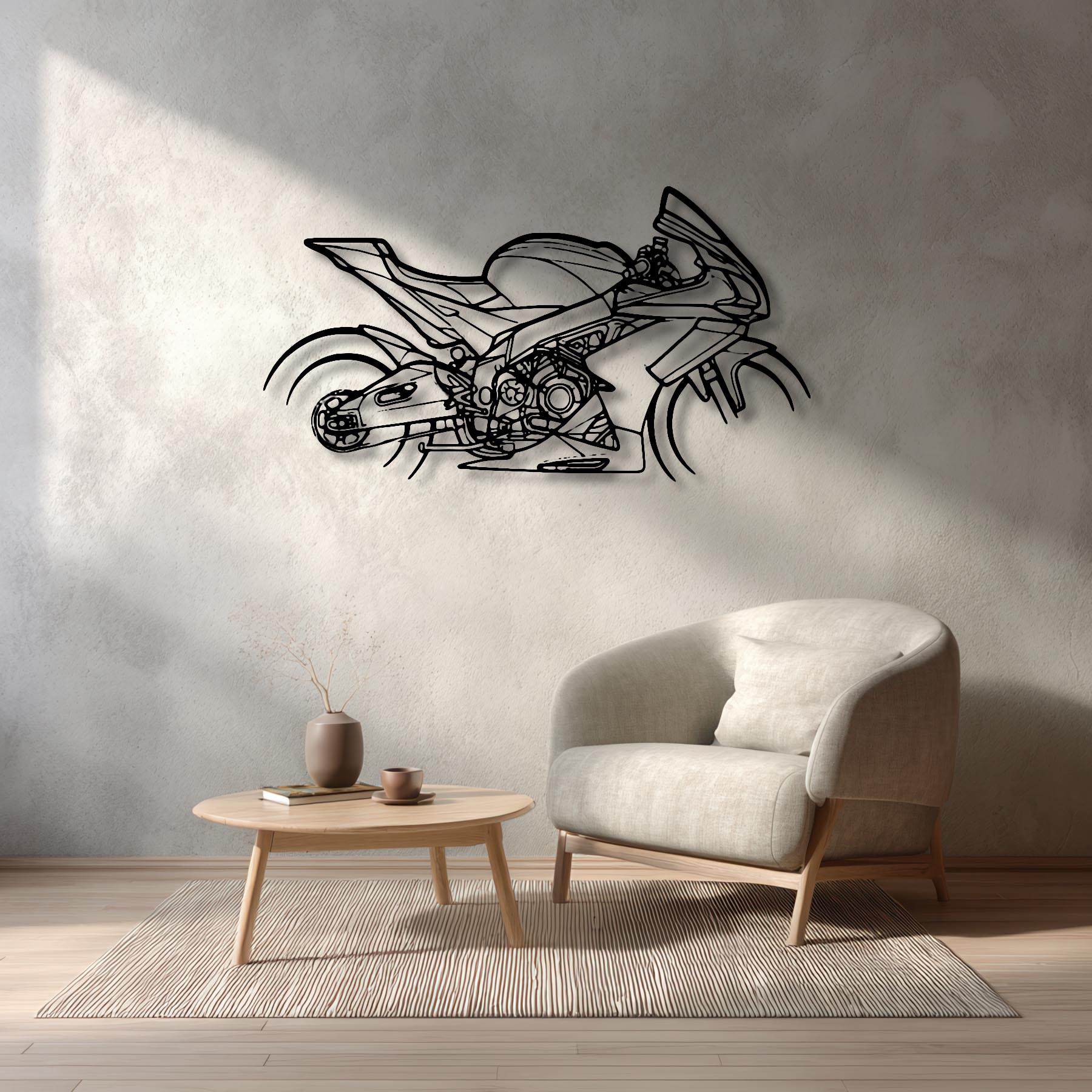 RSV4 RF 2017 Silhouette Metal Wall Art