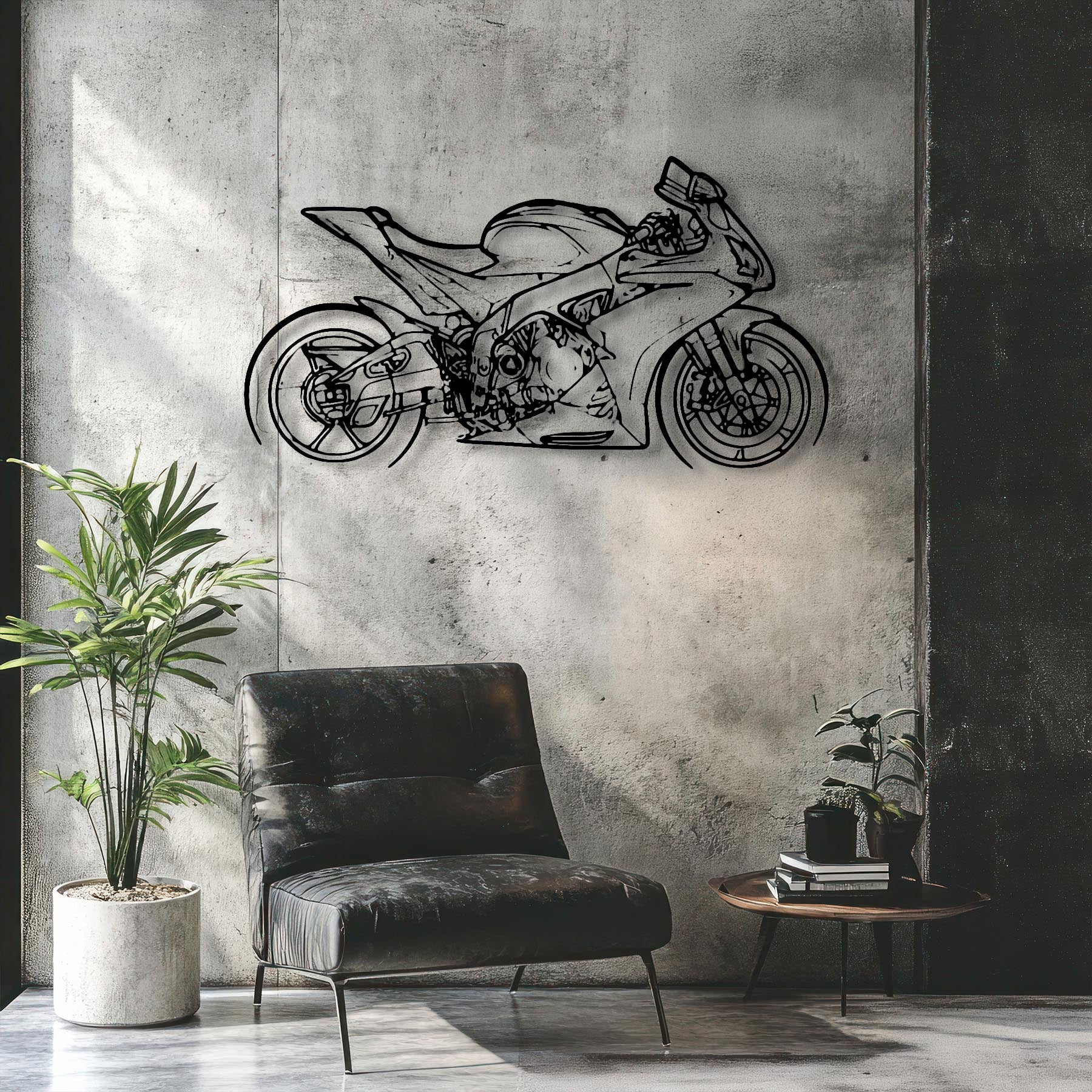 RSV4 RR 2019 Silhouette Metal Wall Art