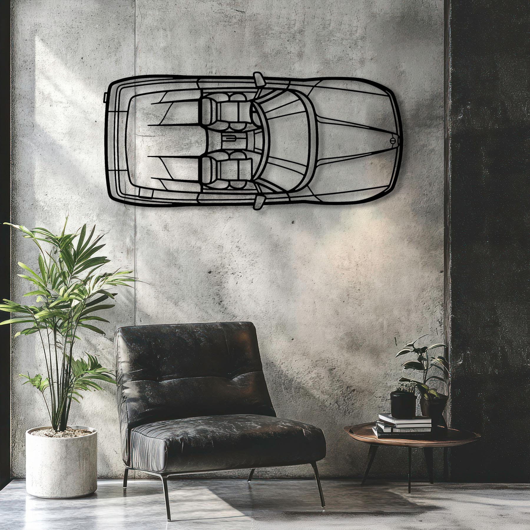 RZ 1992 Top Metal Silhouette Wall Art