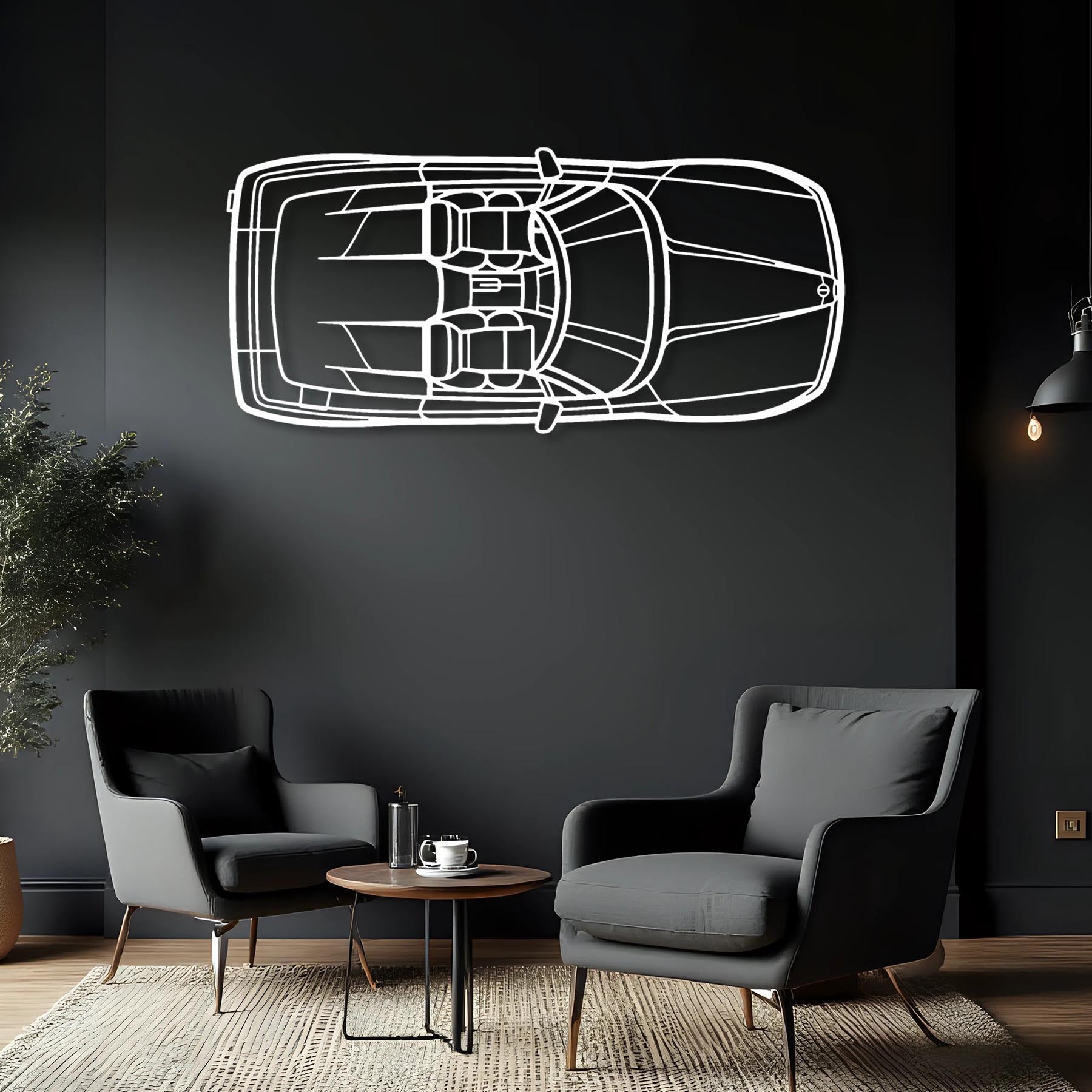 RZ 1992 Top Metal Silhouette Wall Art