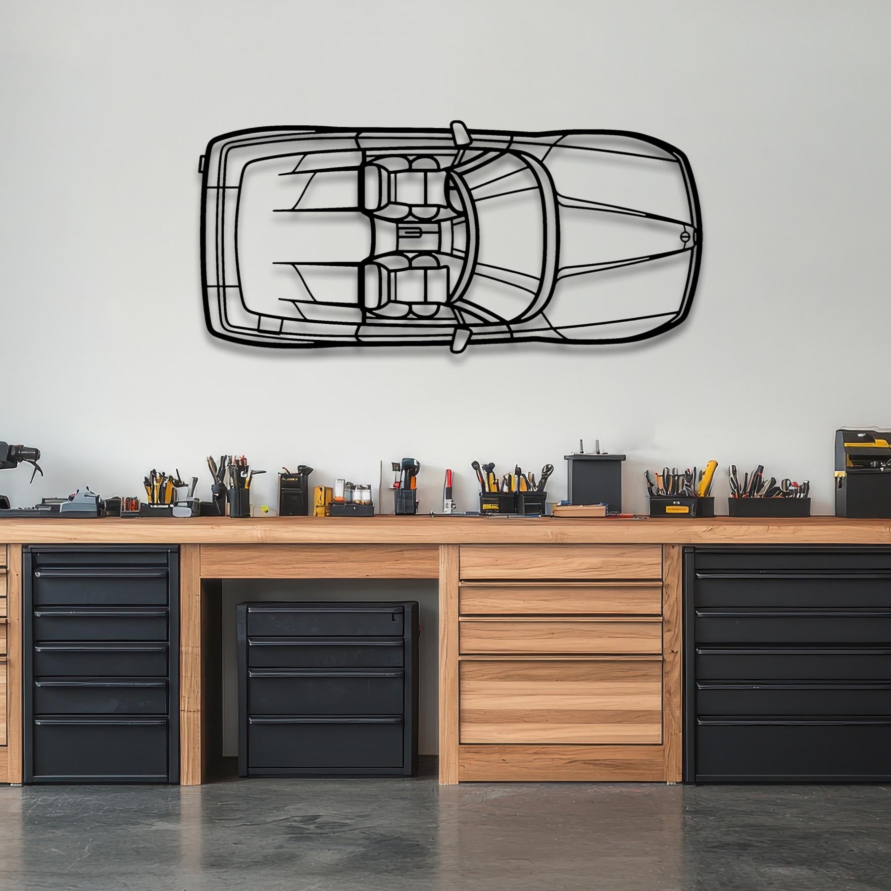 RZ 1992 Top Metal Silhouette Wall Art