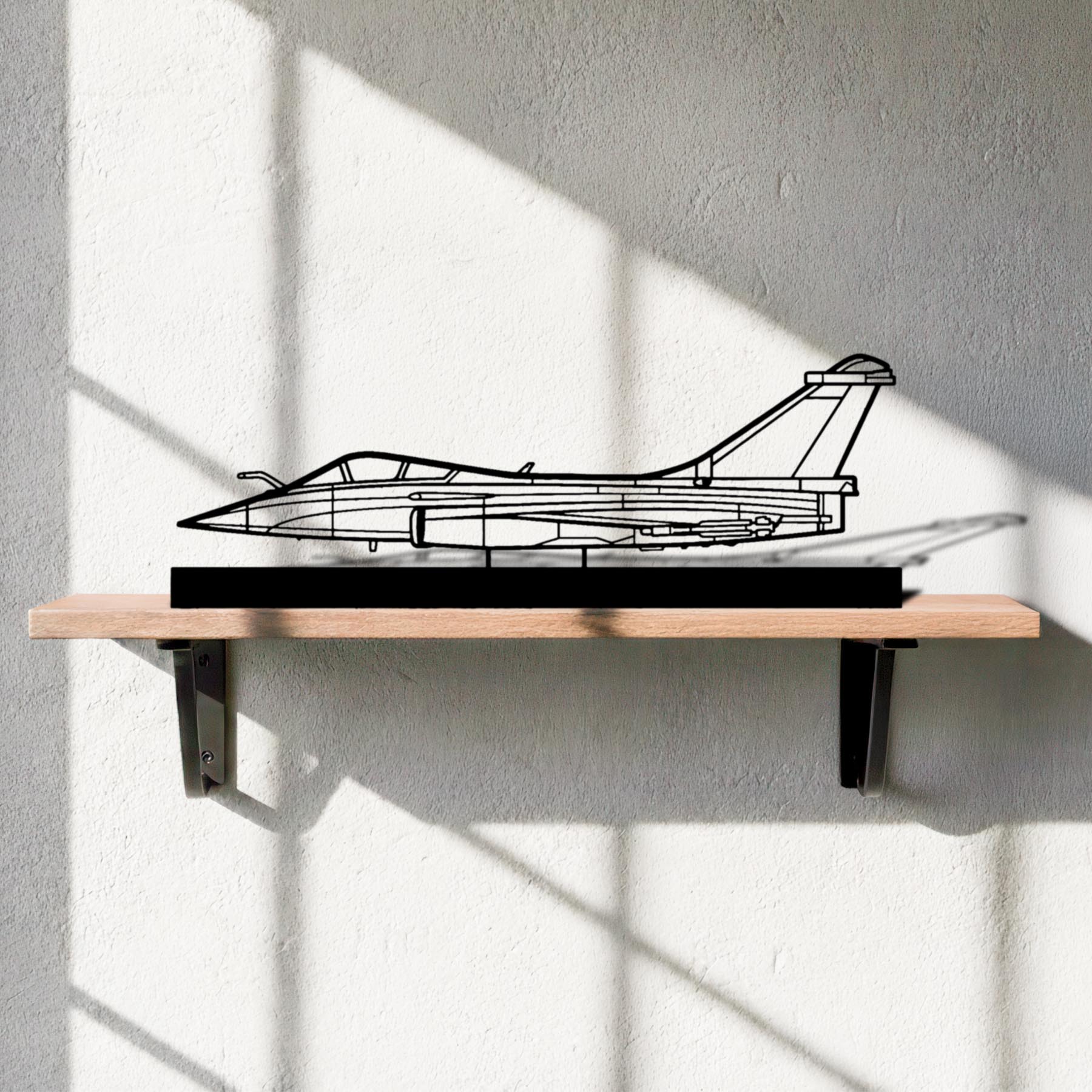 Rafale C Silhouette Metal Art Stand