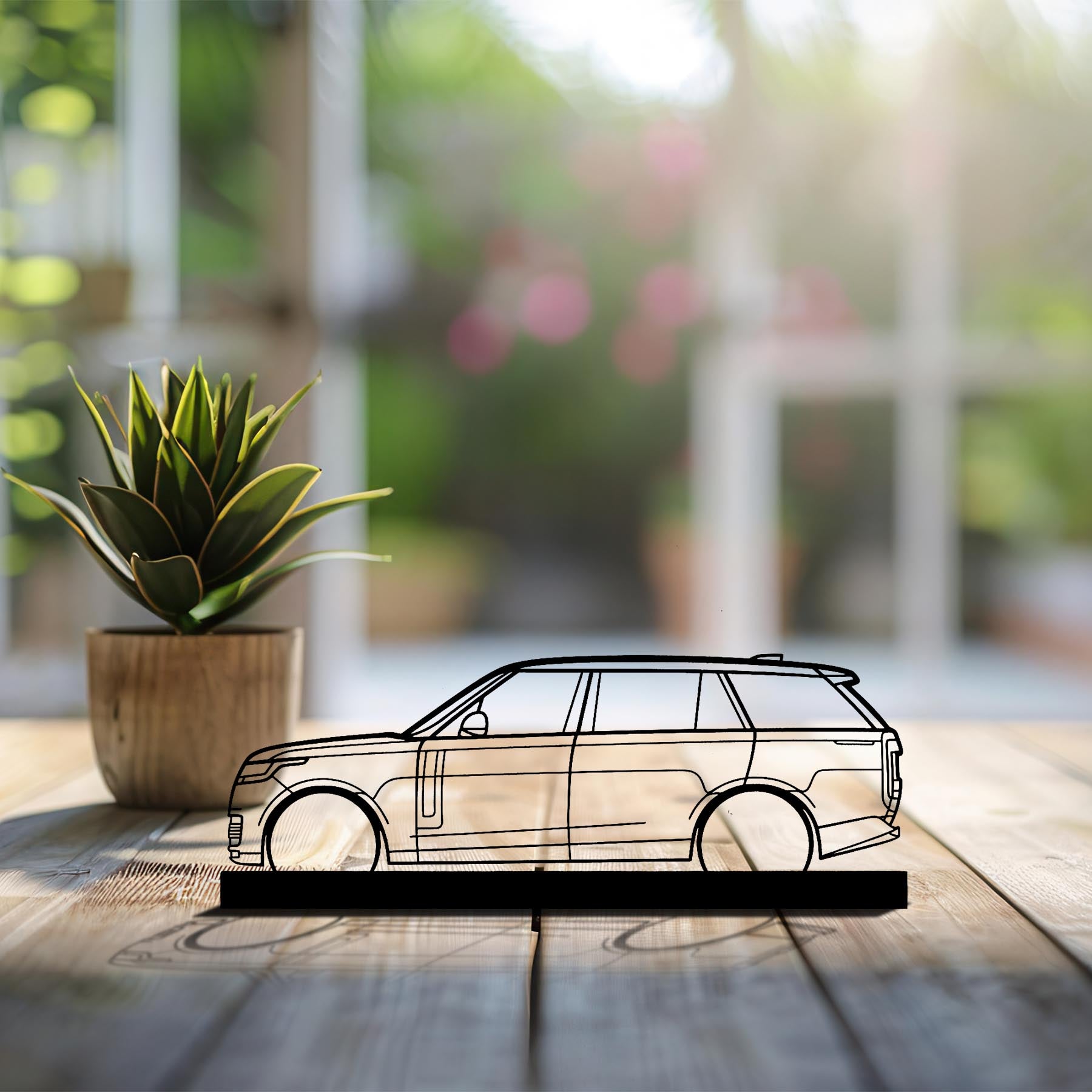 Range Rover 2023 Silhouette Metal Art Stand