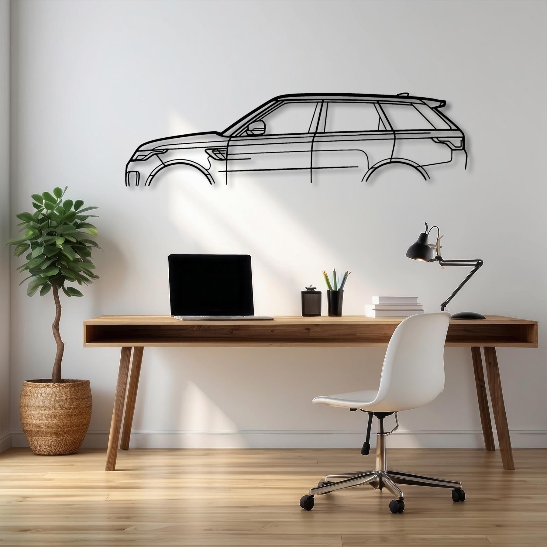 Range SVR Classic Silhouette Metal Wall Art