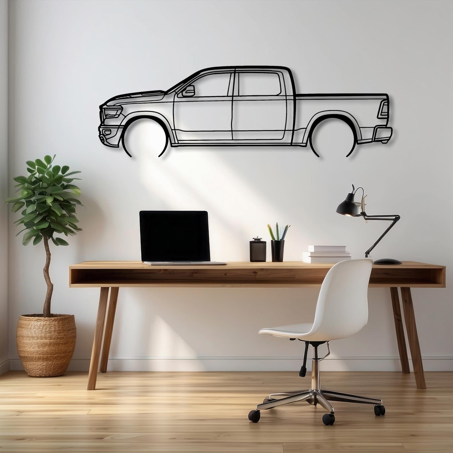 Rebel Detailed Silhouette Metal Wall Art