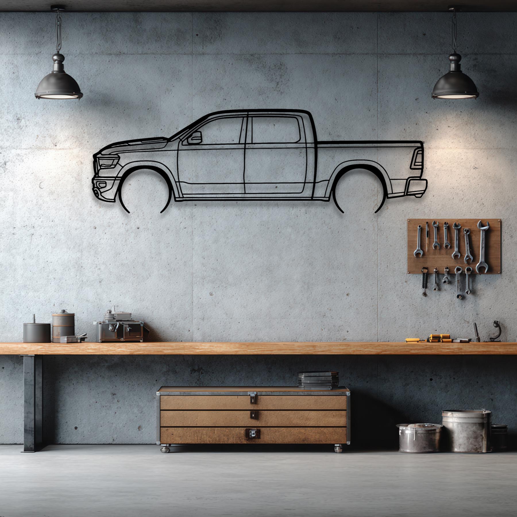 Rebel Detailed Silhouette Metal Wall Art