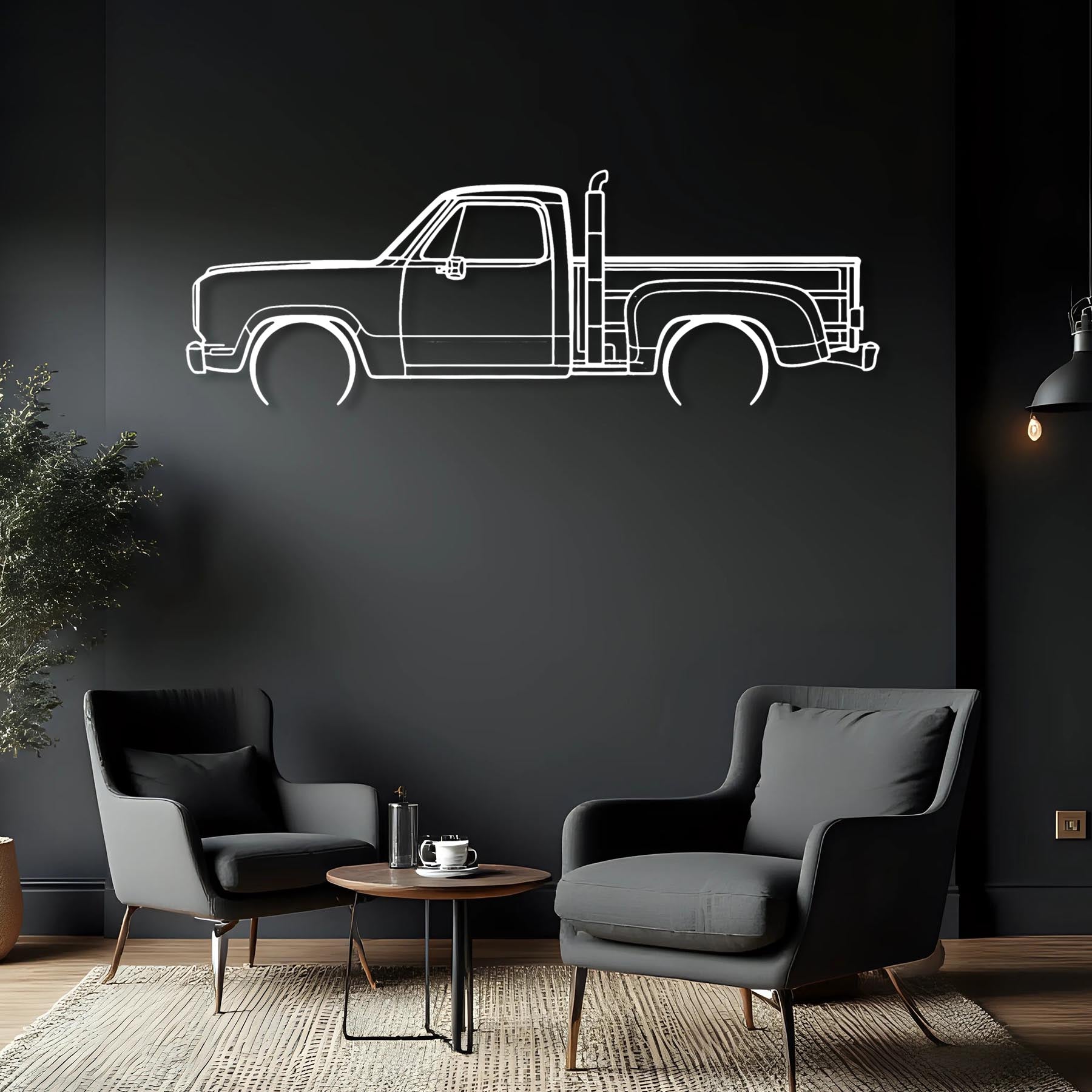 Red Express 1979 Detailed Silhouette Metal Wall Art