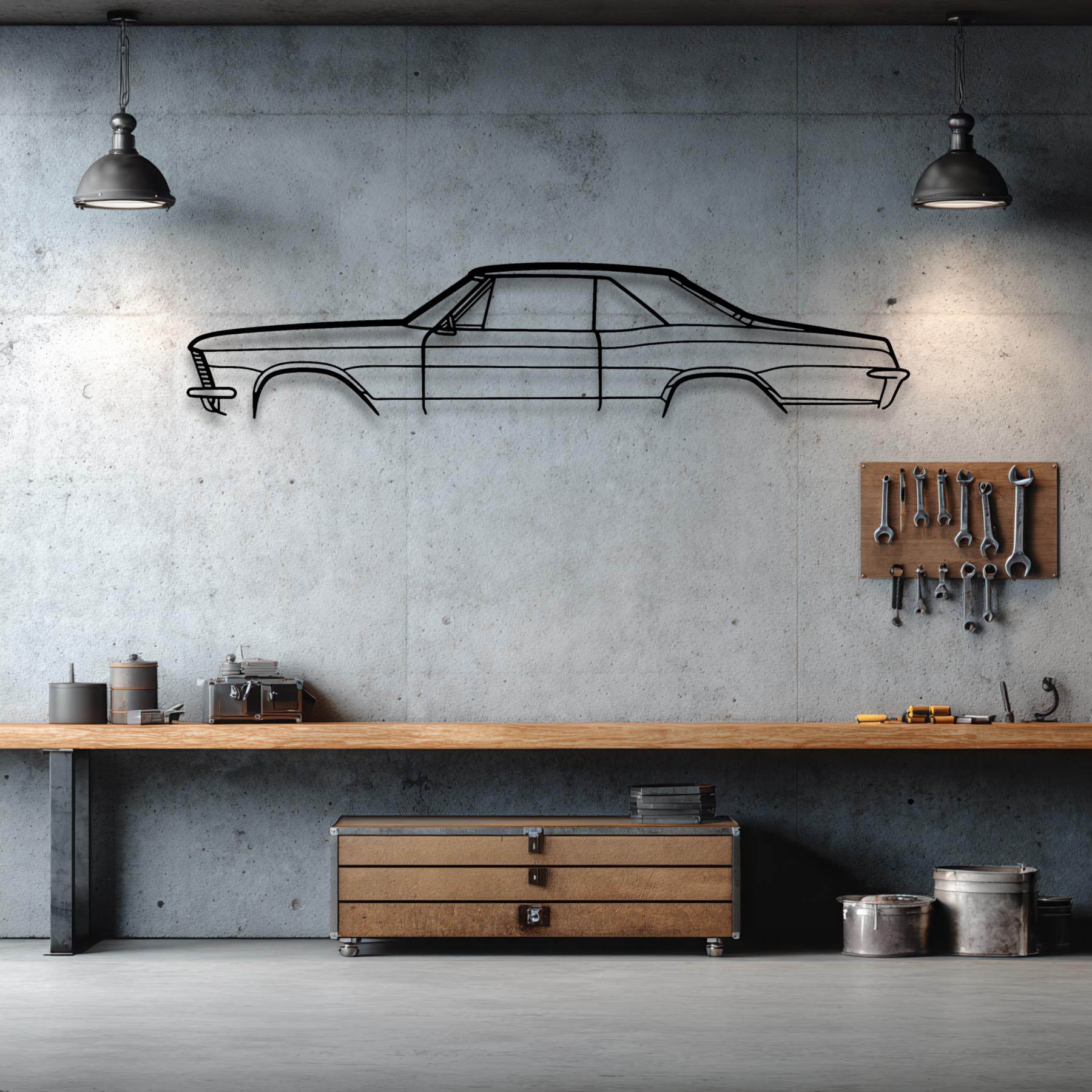 Riviera Classic Metal Silhouette Wall Art