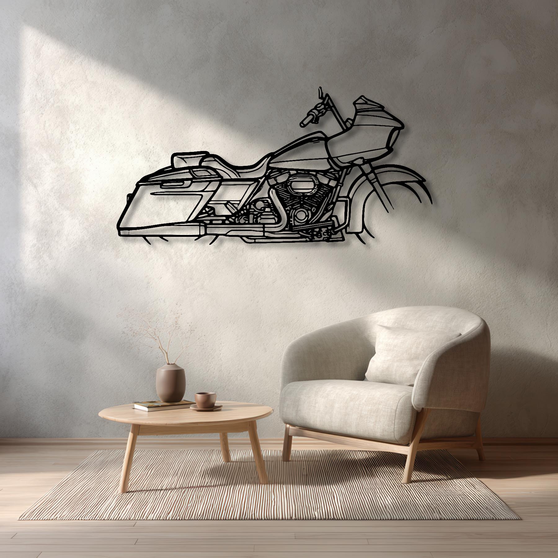 Road Glide 2018 Silhouette Metal Wall Art