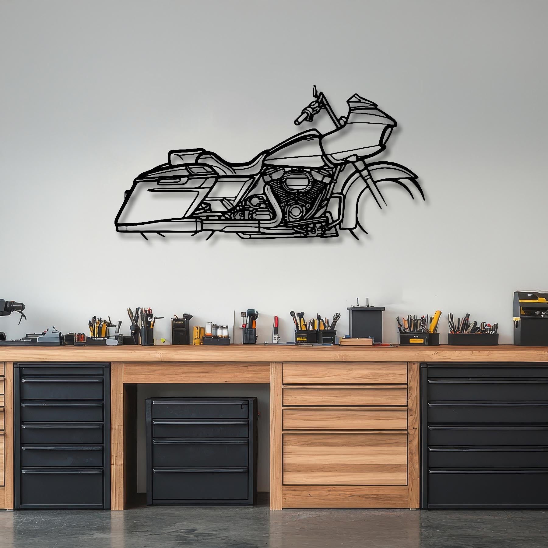 Road Glide 2018 Silhouette Metal Wall Art