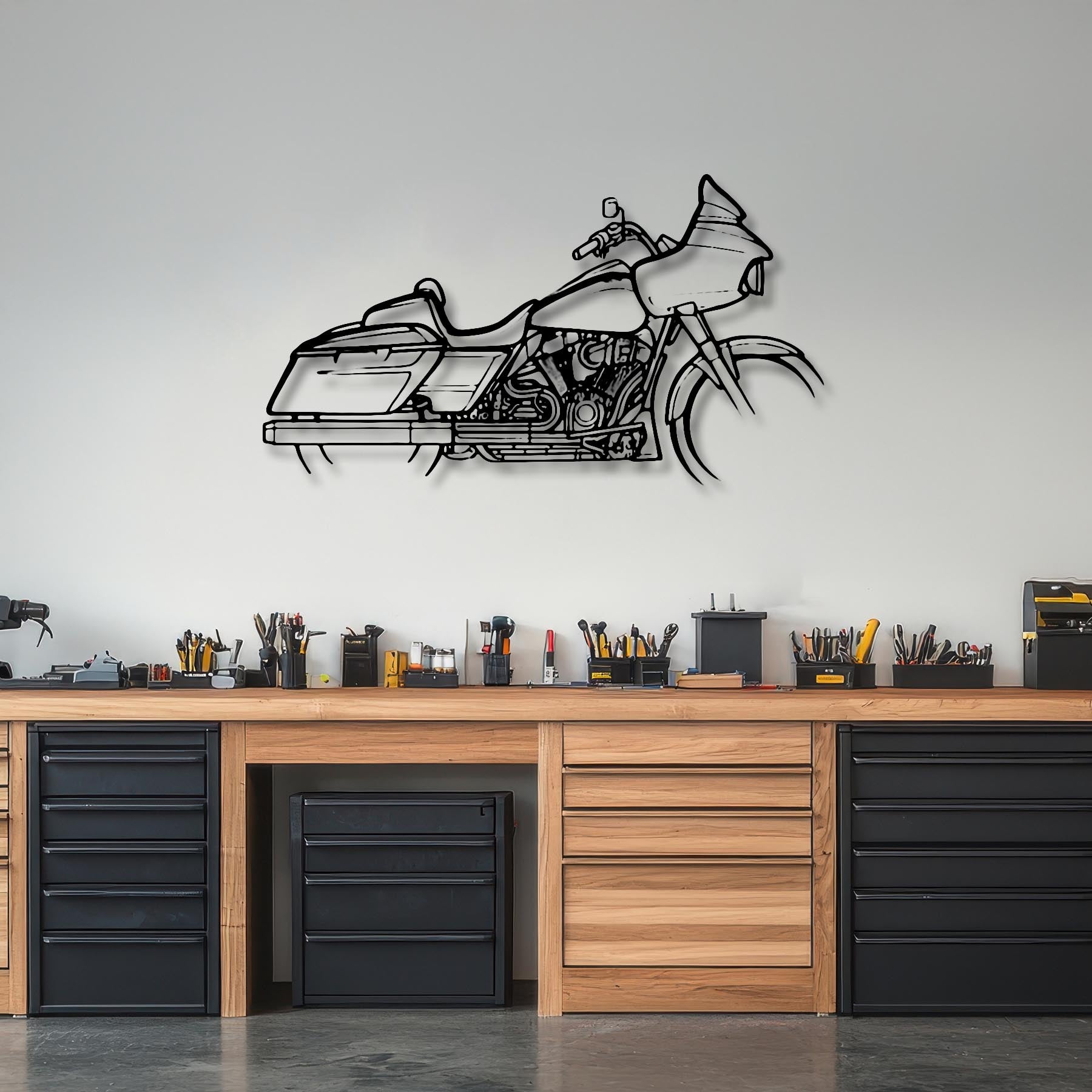 Road Glide ST 2022 Design 2 Silhouette Metal Wall Art