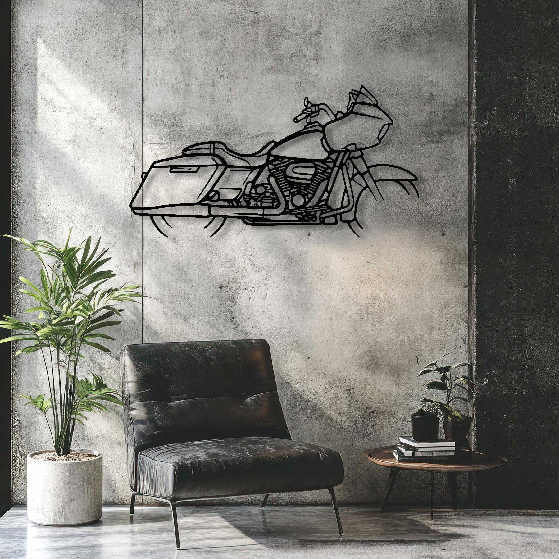 Road Glide Silhouette Metal Wall Art