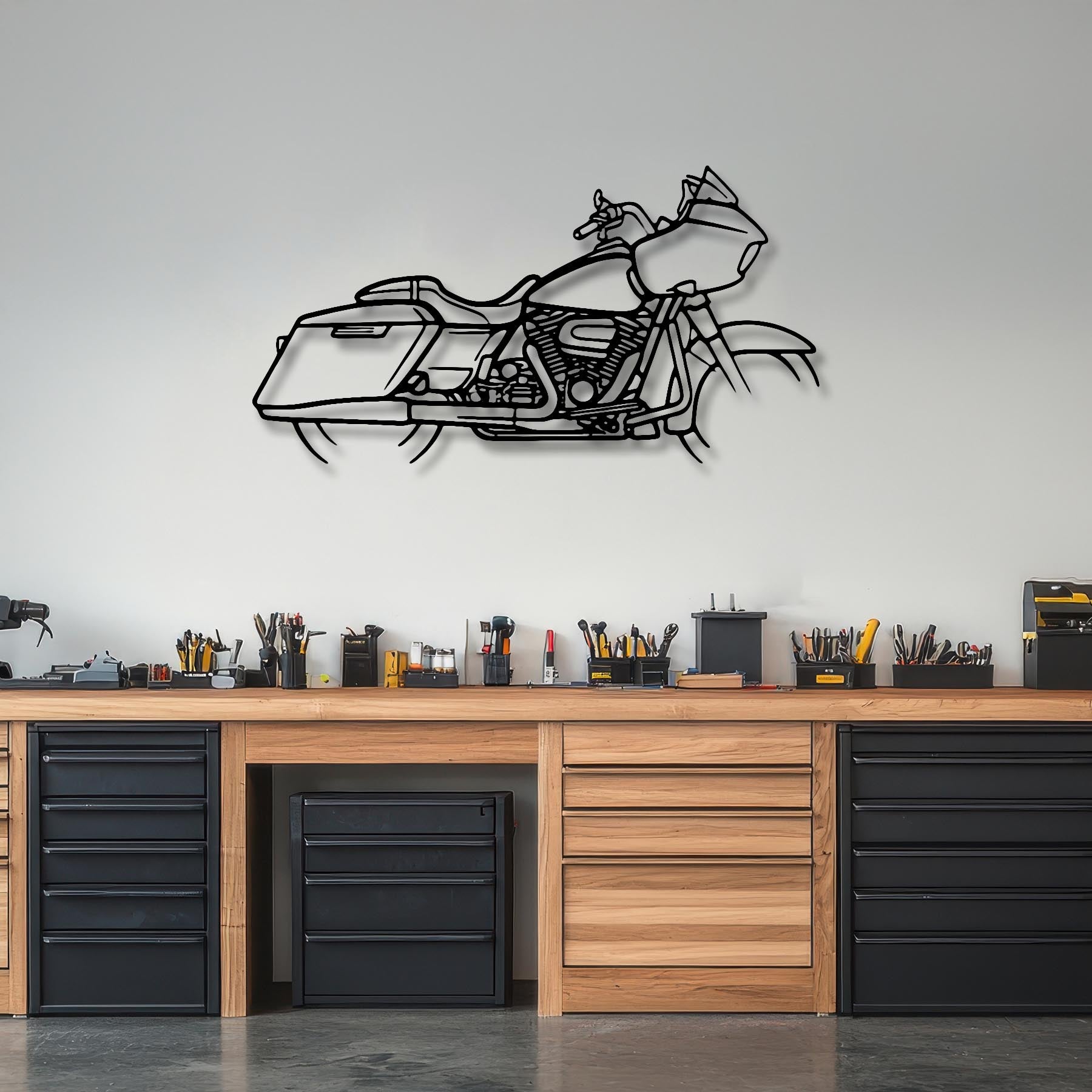 Road Glide Silhouette Metal Wall Art