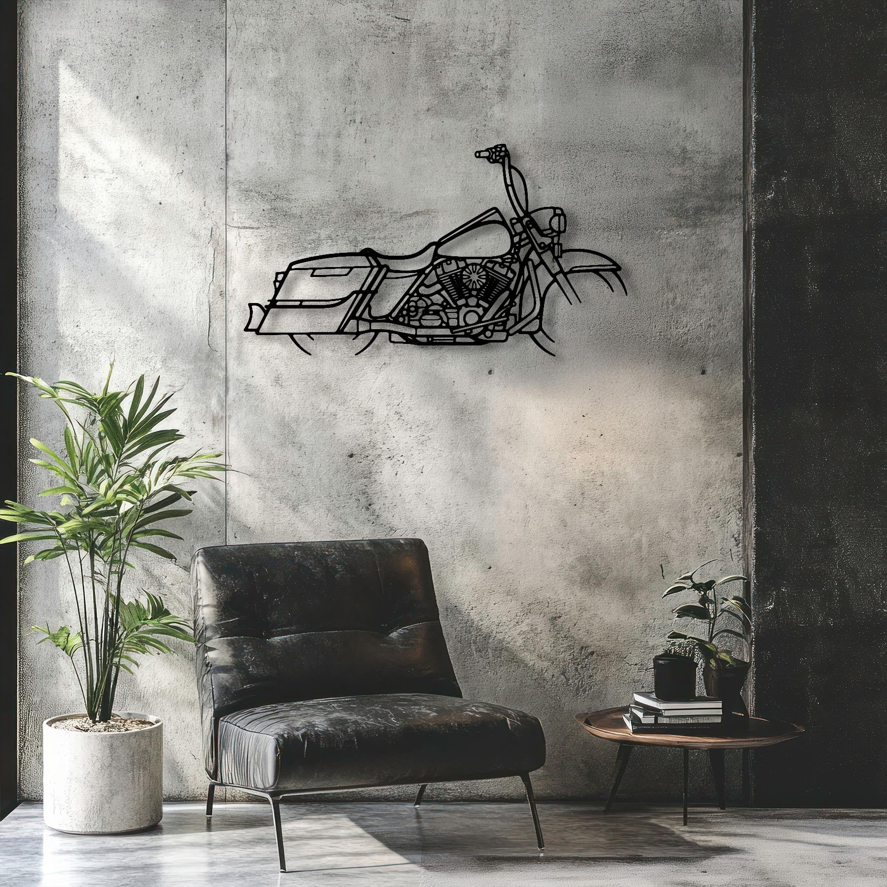 Road King 2014 Silhouette Metal Wall Art