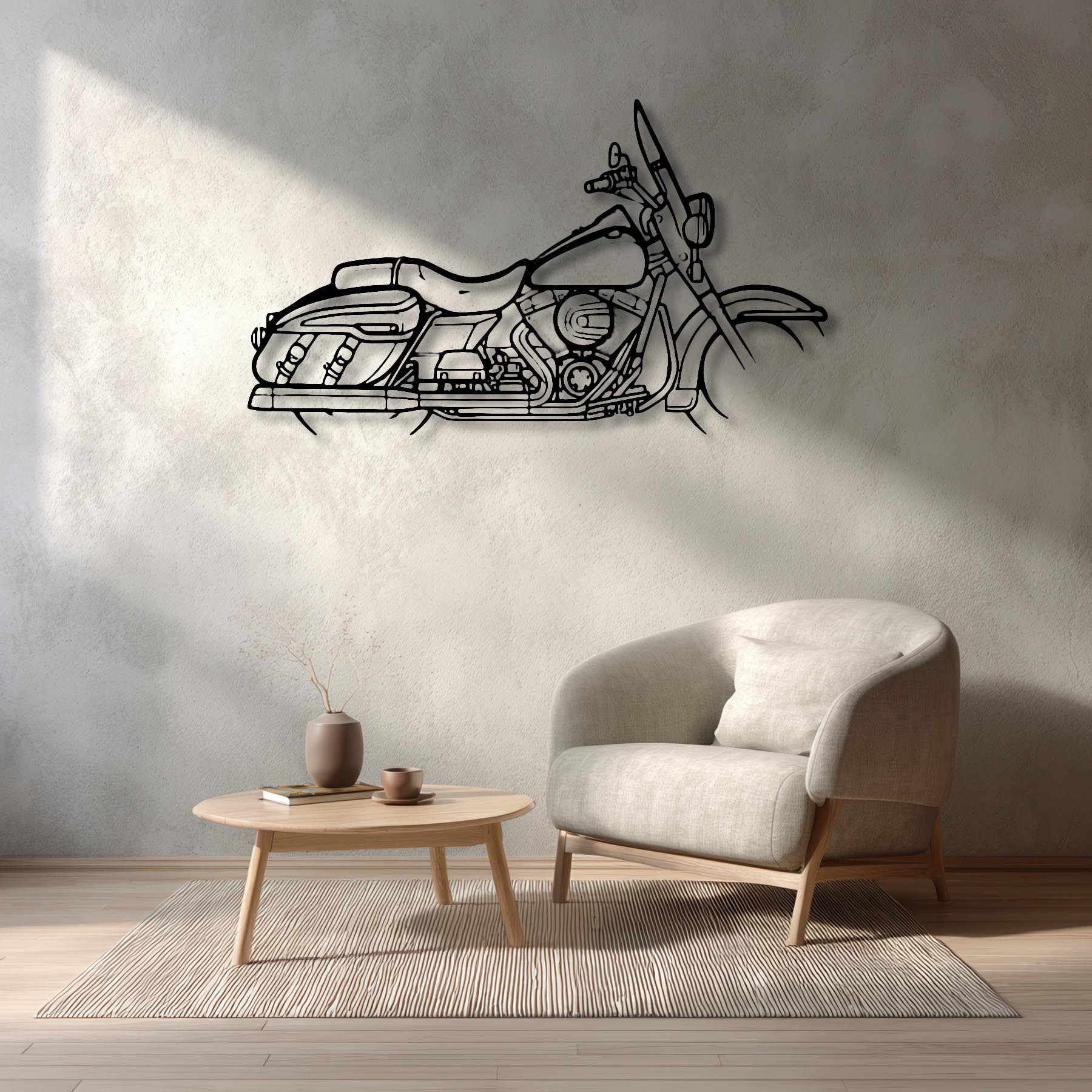 Road King 2016 Silhouette Metal Wall Art