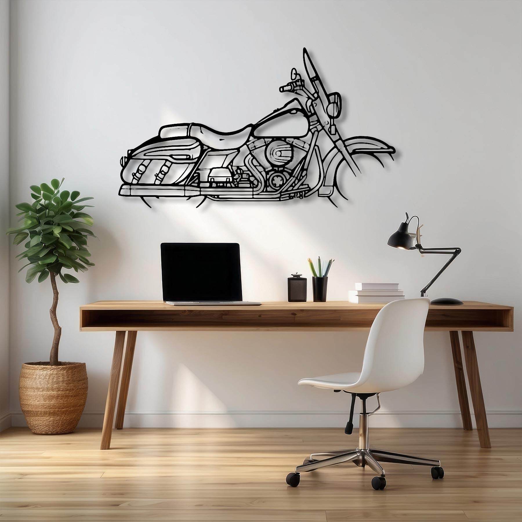 Road King 2016 Silhouette Metal Wall Art