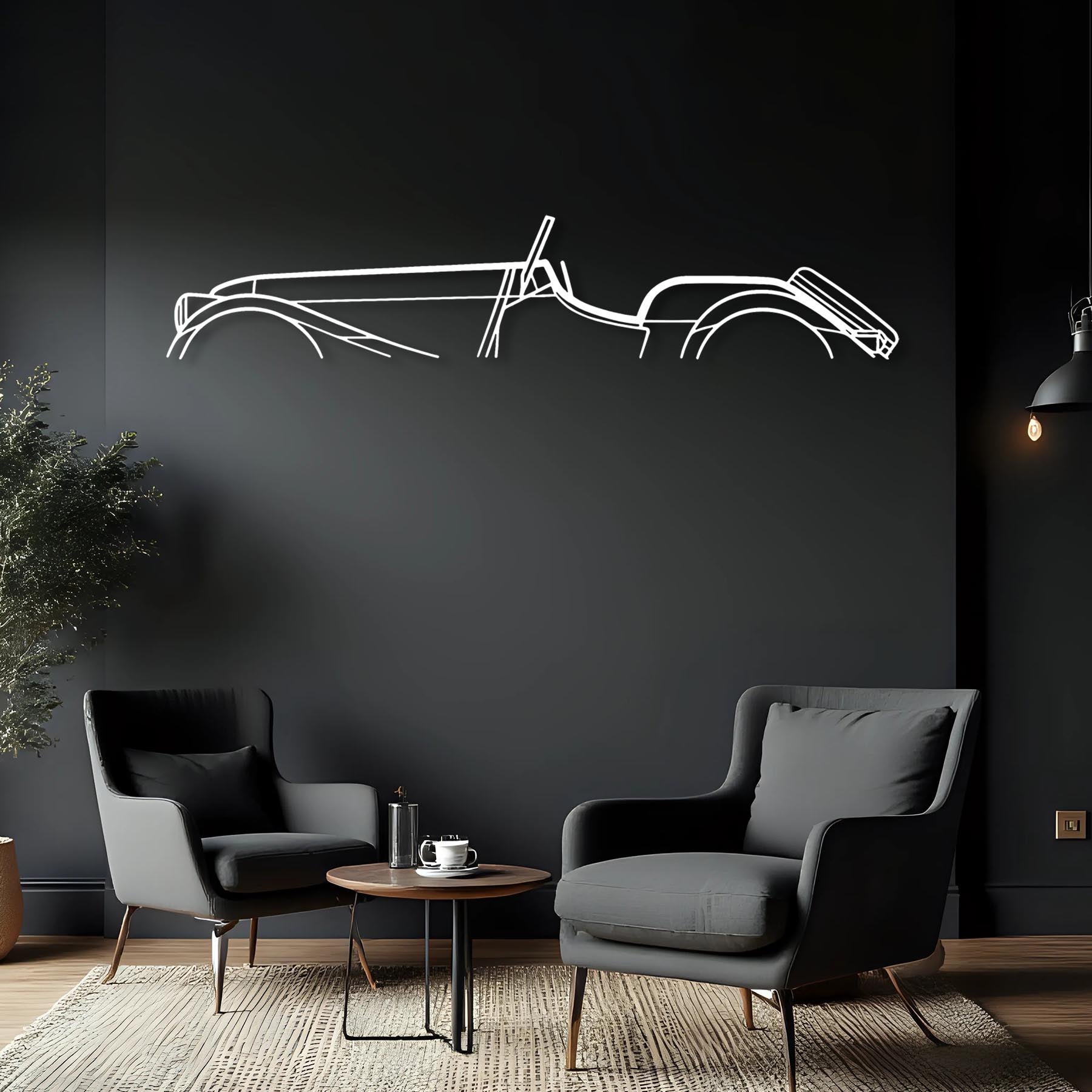 Roadster 3.7 2016 Classic Silhouette Metal Wall Art