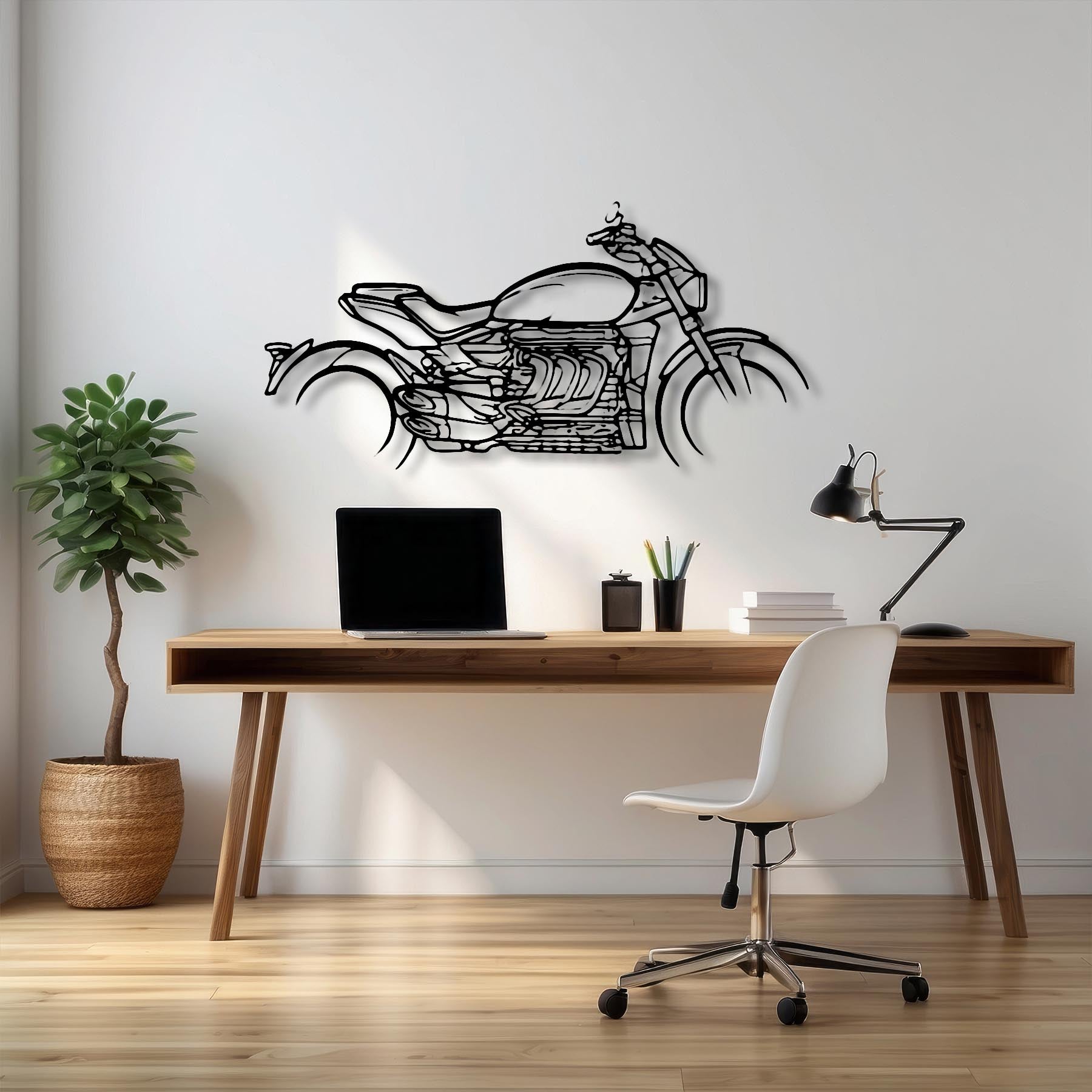 Rocket 3R 2022 Silhouette Metal Wall Art
