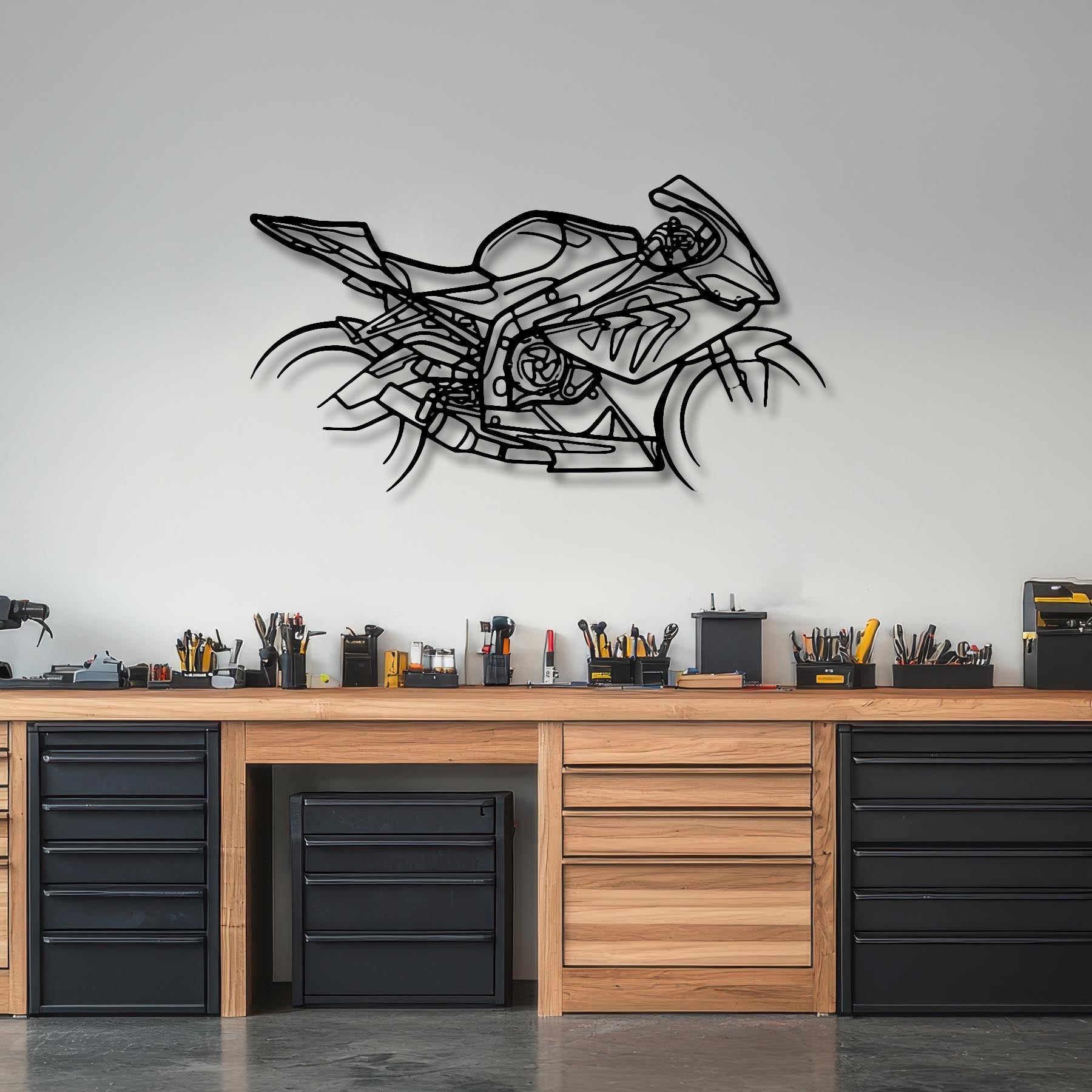 S1000RR 2013 Silhouette Metal Wall Art