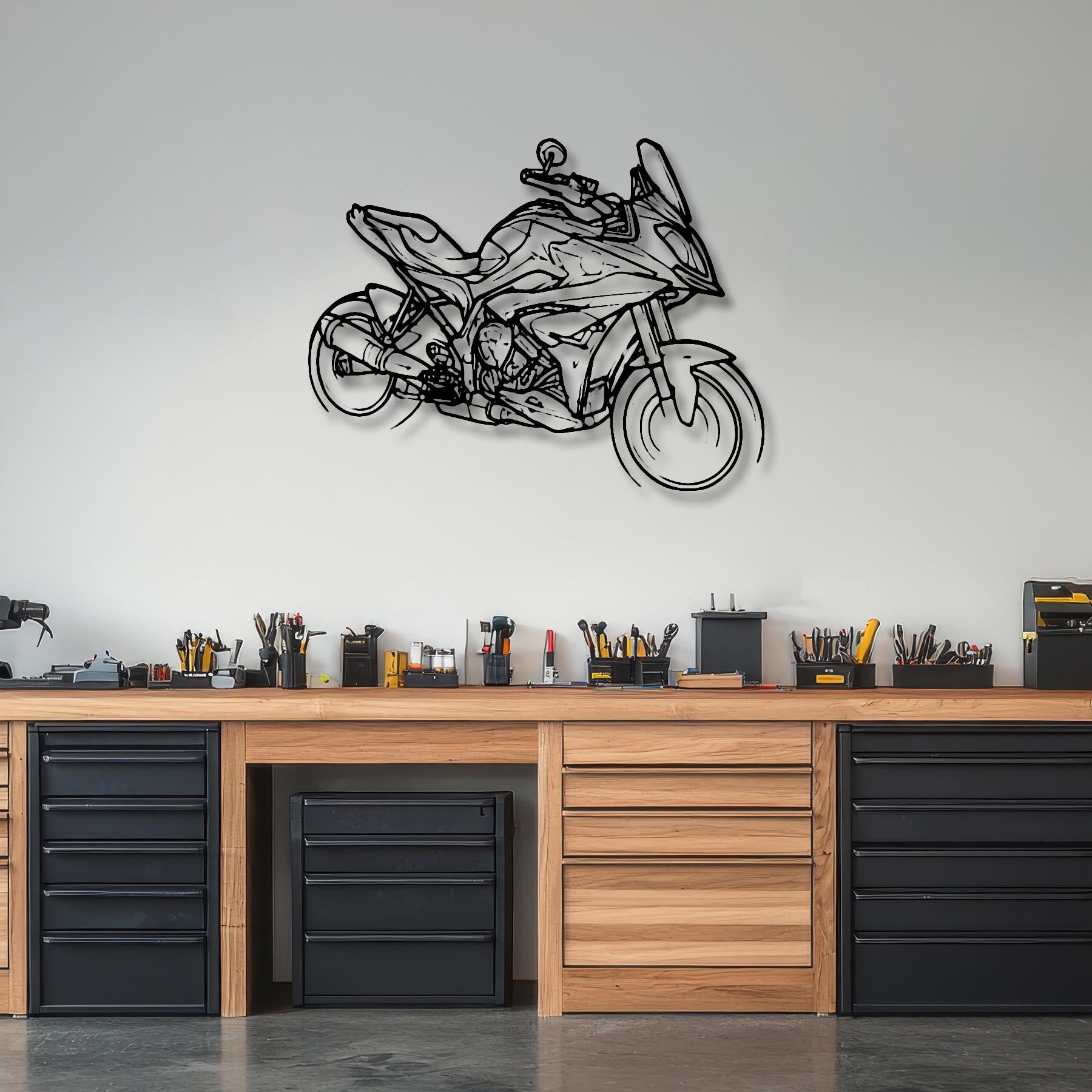 S1000xr 2019 Angle Silhouette Metal Wall Art