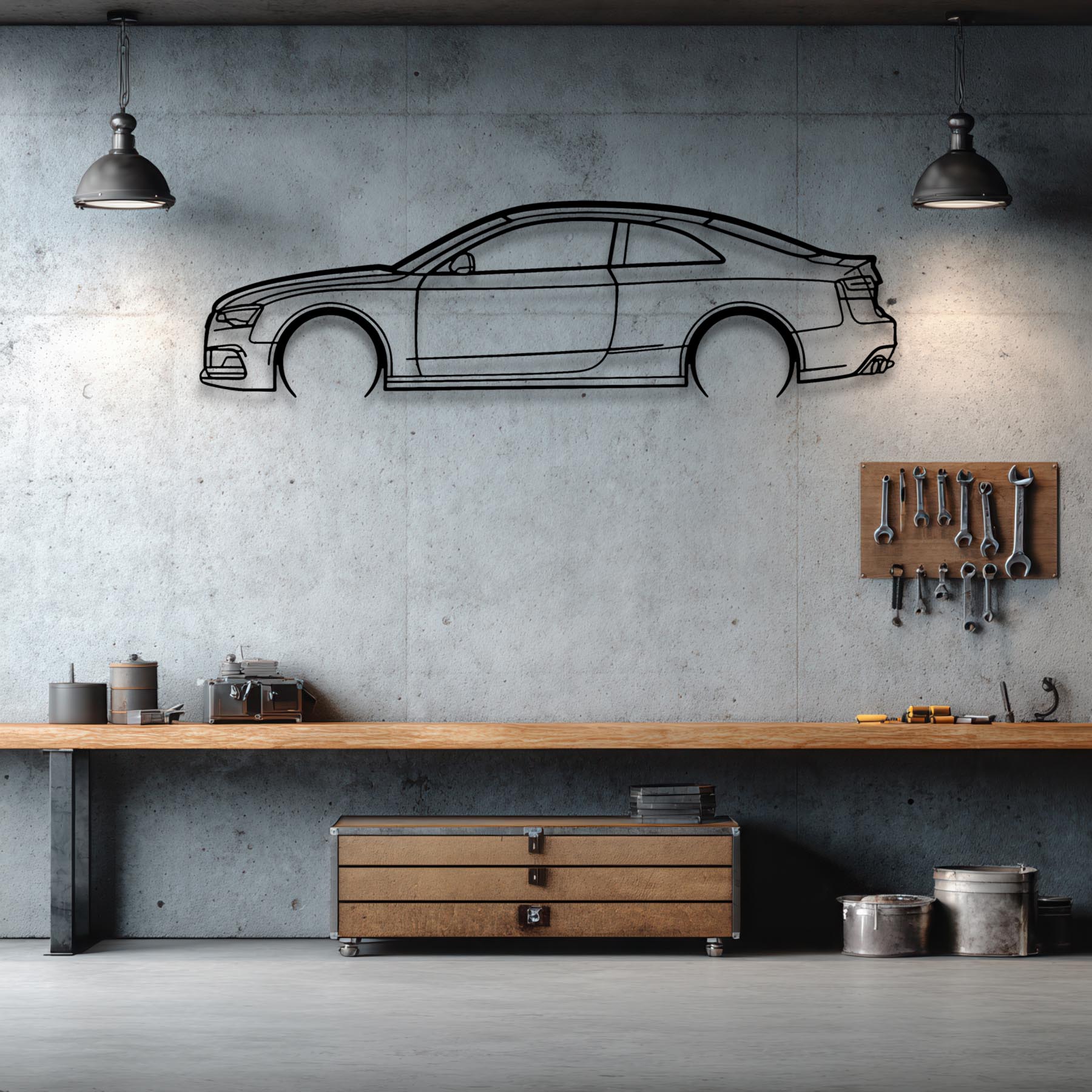 S5 2012 Detailed Silhouette Metal Wall Art