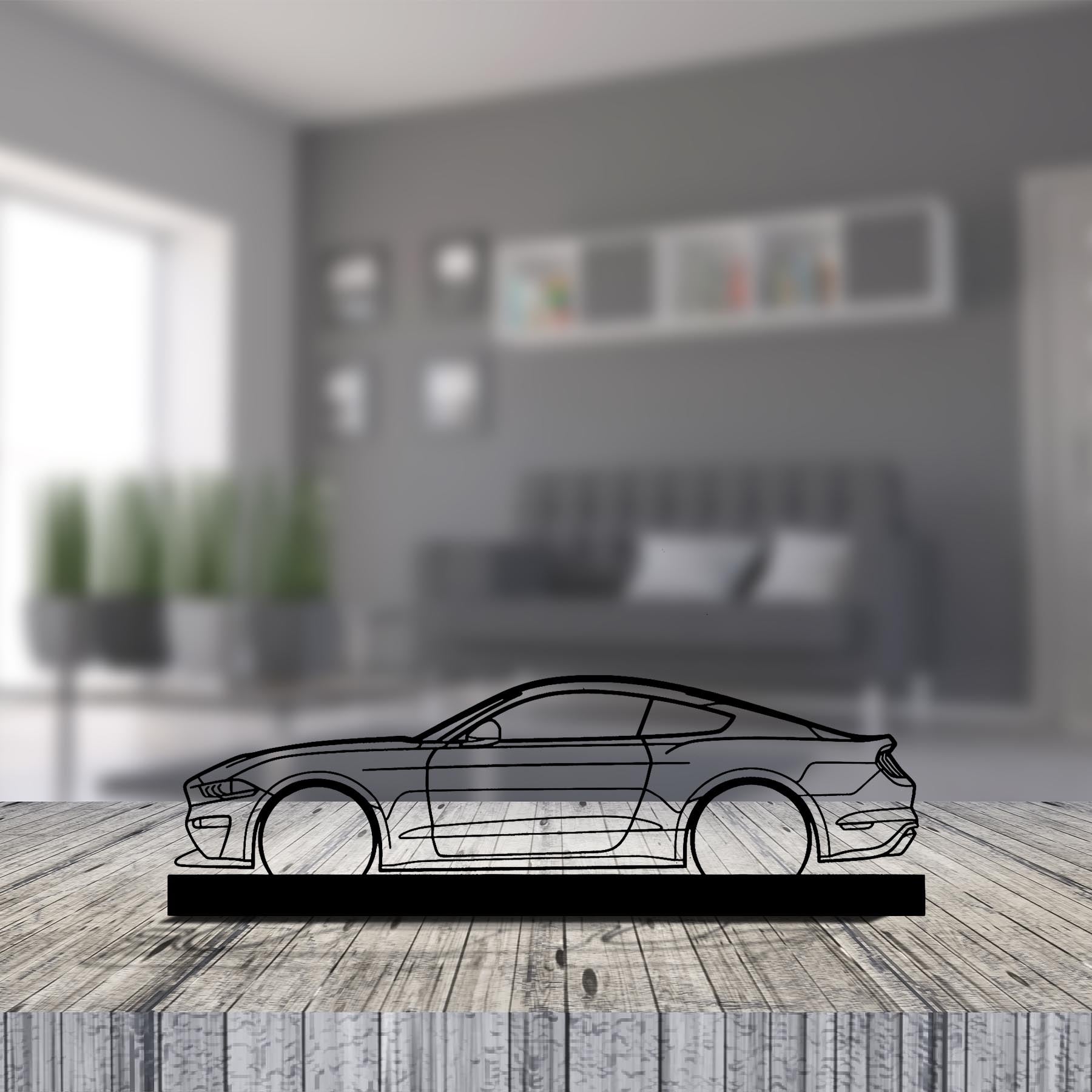 SM Edition Mustang Silhouette Metal Art Stand