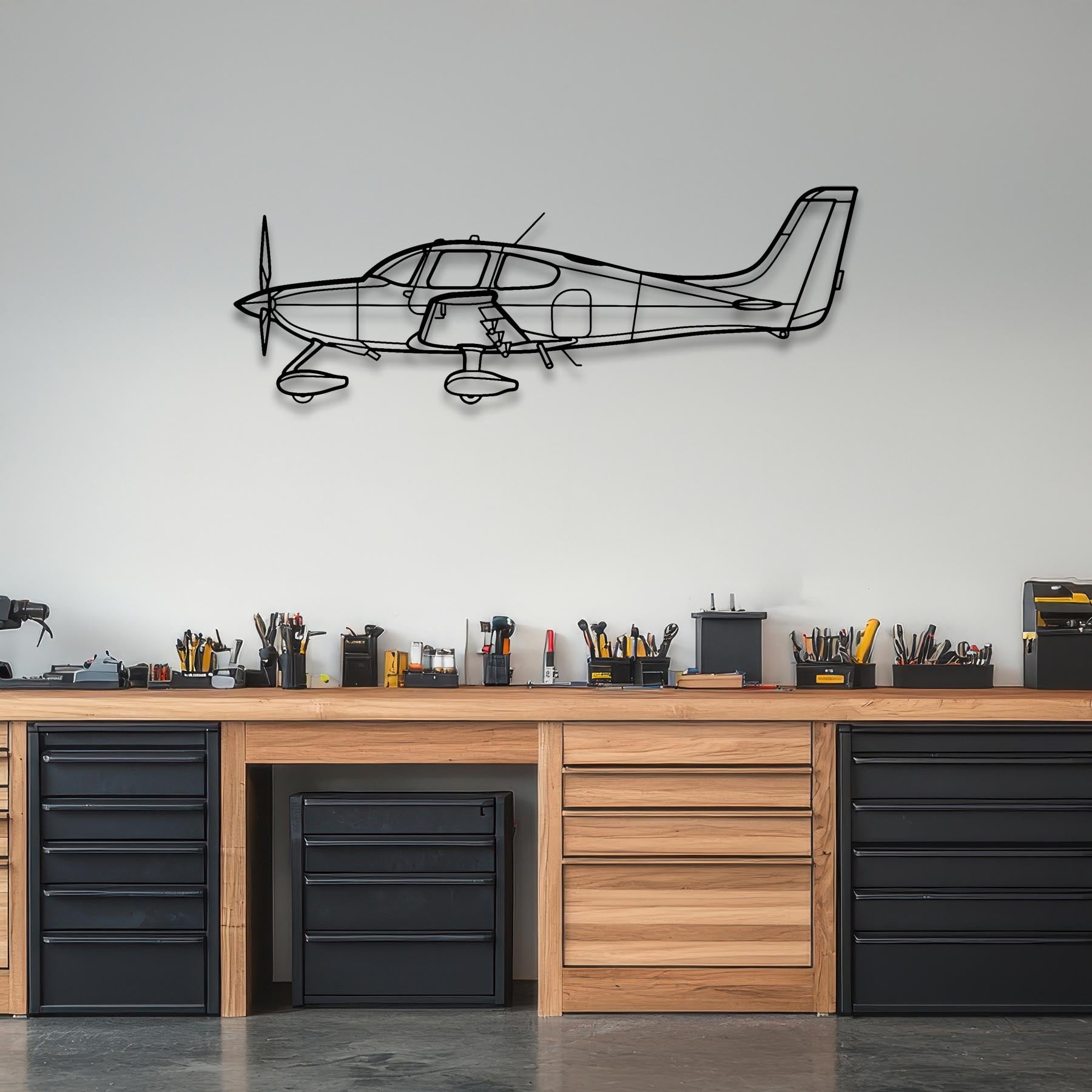 SR22 Metal Aircraft Wall Art - NCP0132