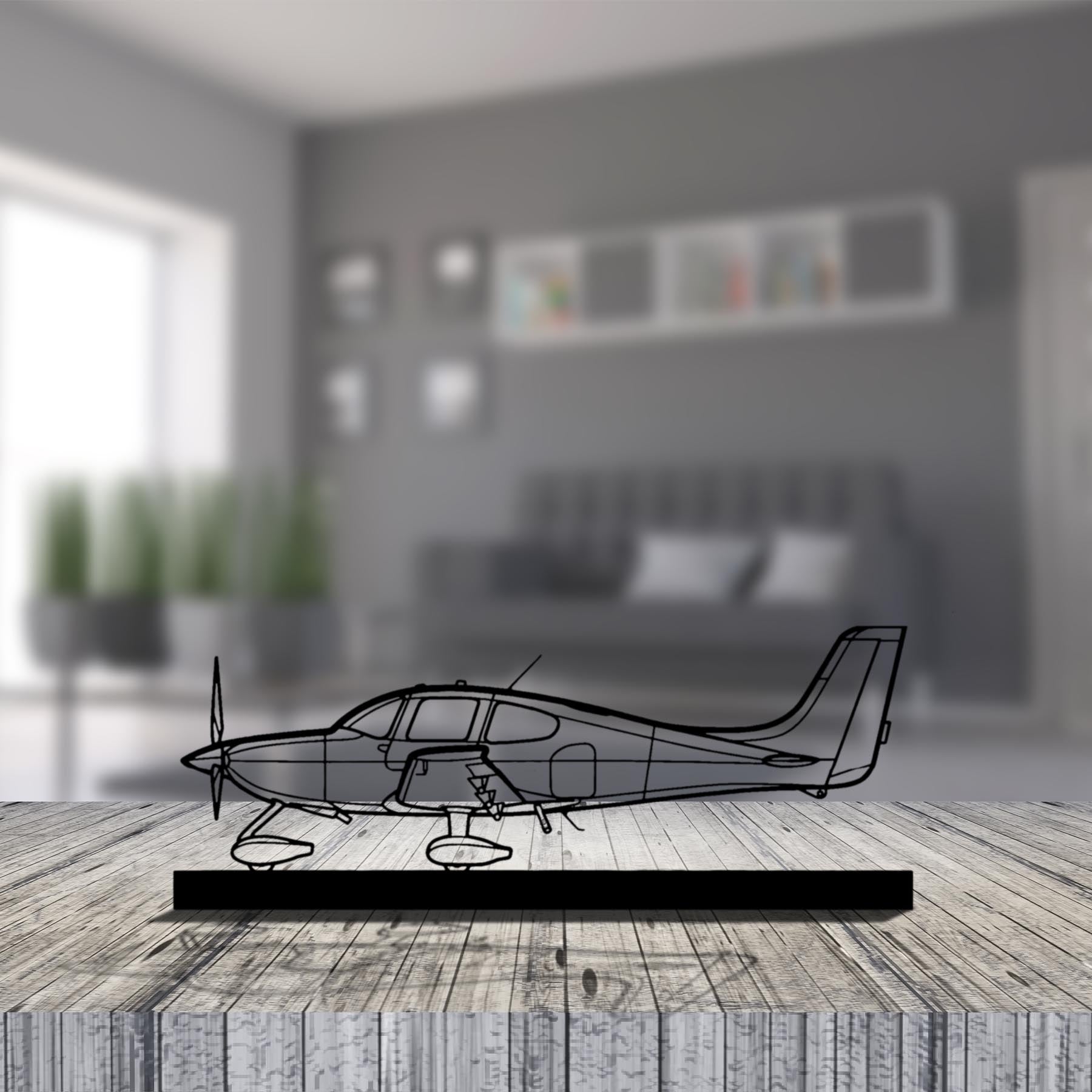 SR22 Silhouette Metal Art Stand