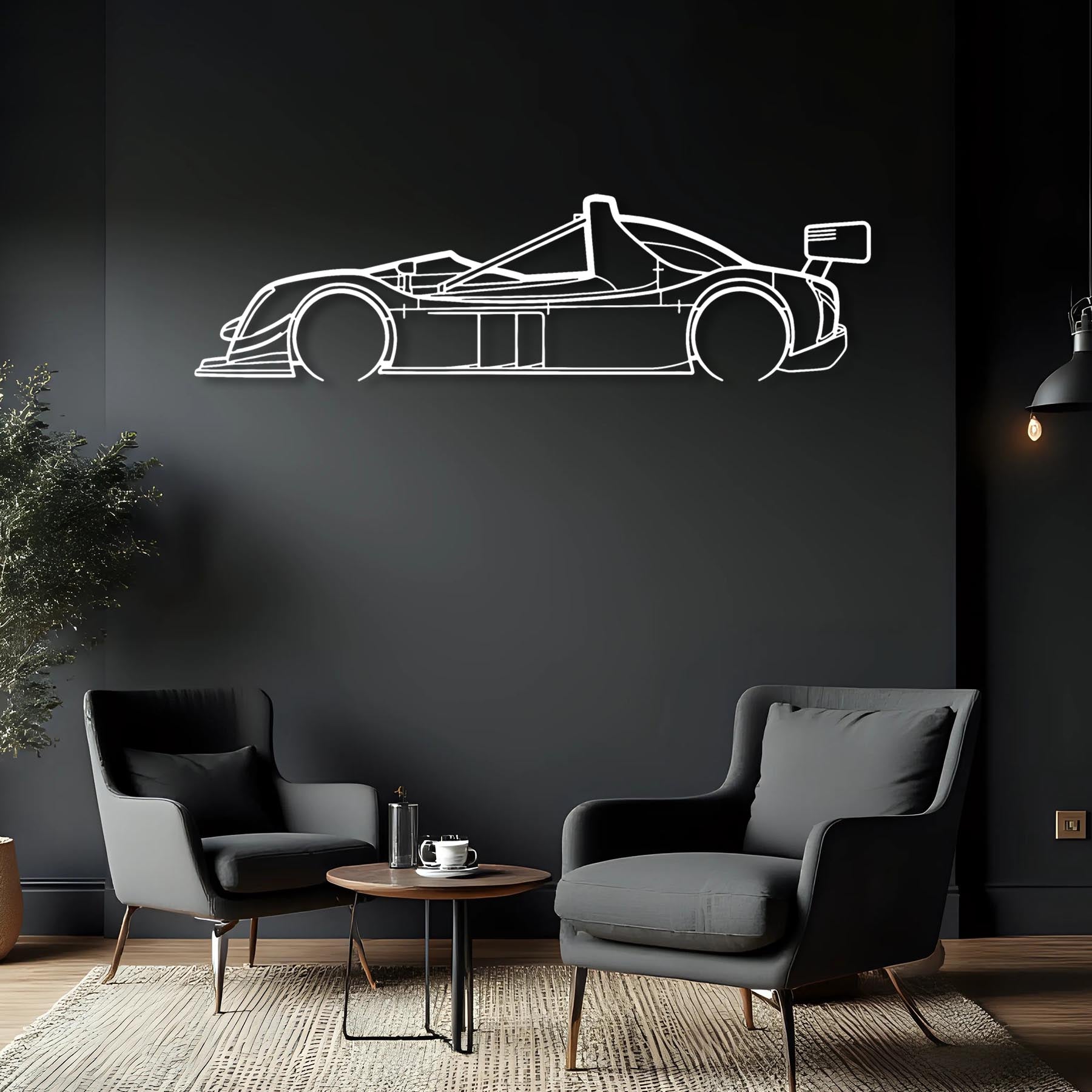 SR8 Detailed Silhouette Metal Wall Art