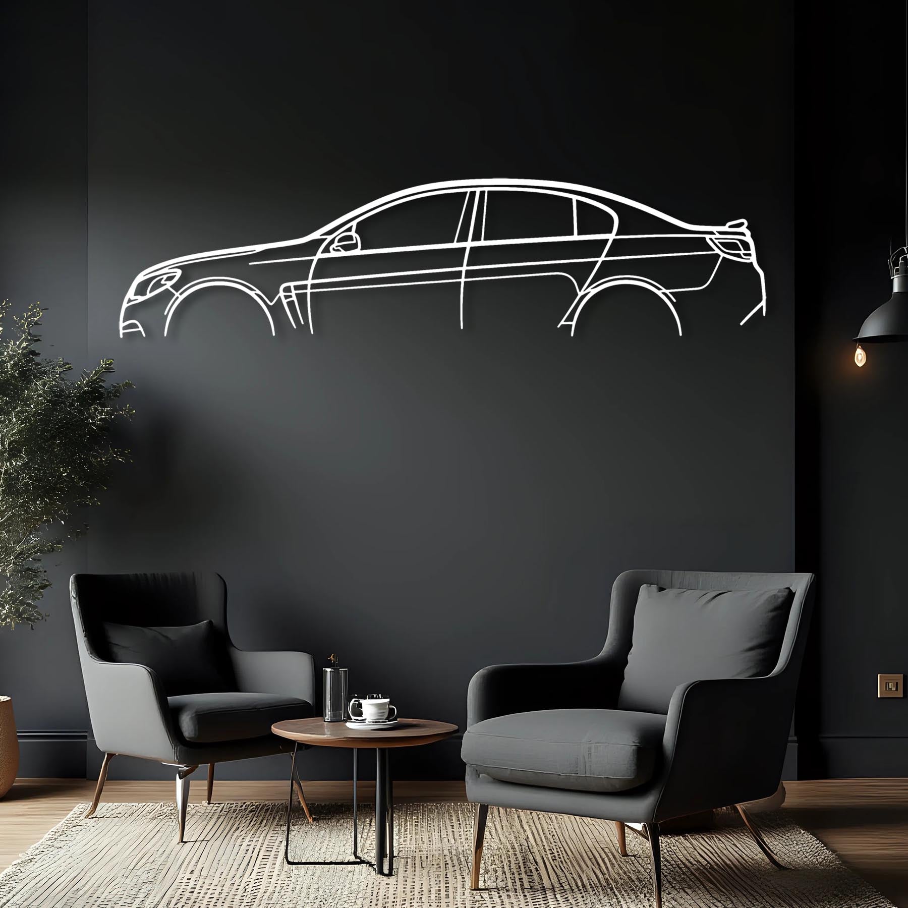 SS Classic Silhouette Metal Wall Art