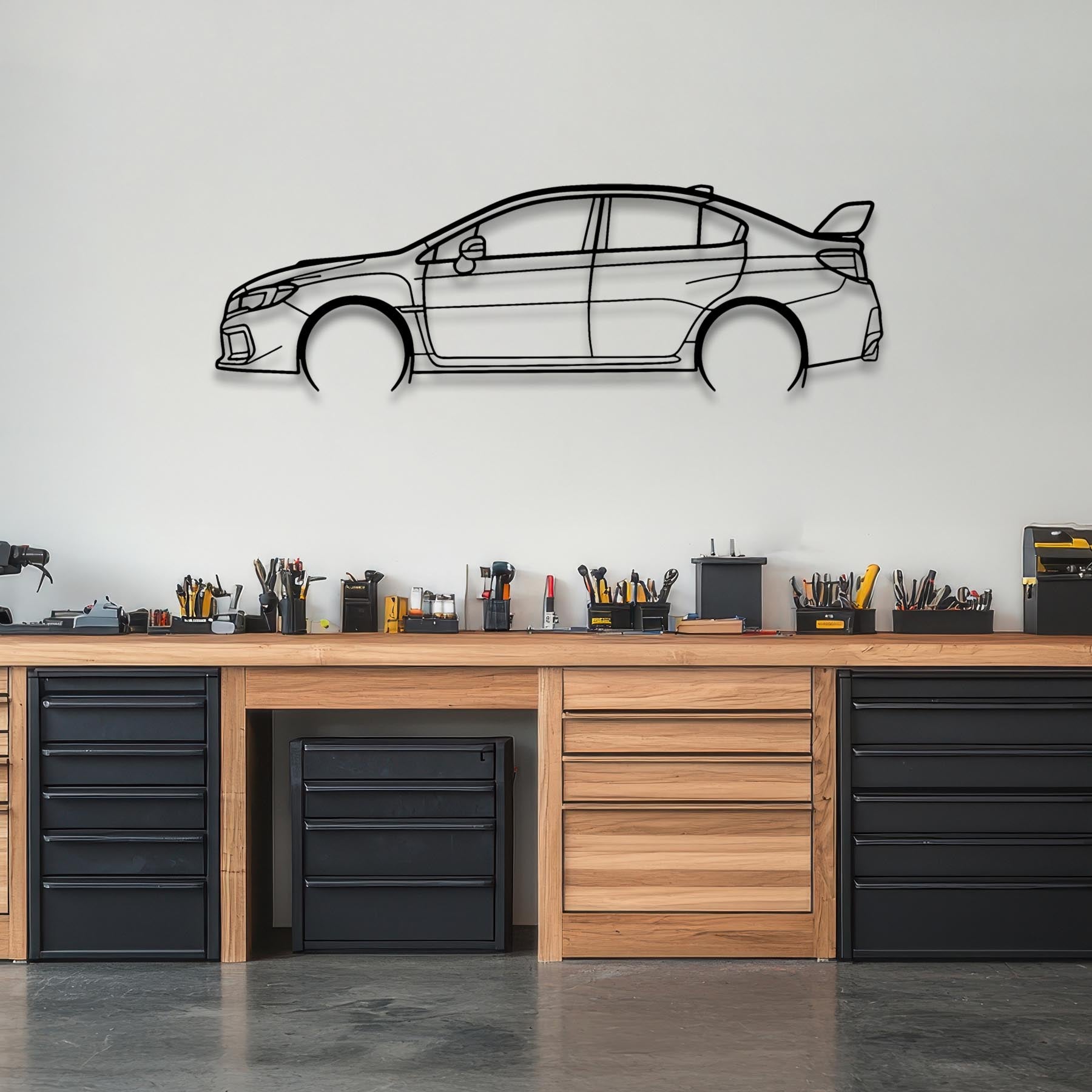 STI VA Detailed Silhouette Metal Wall Art