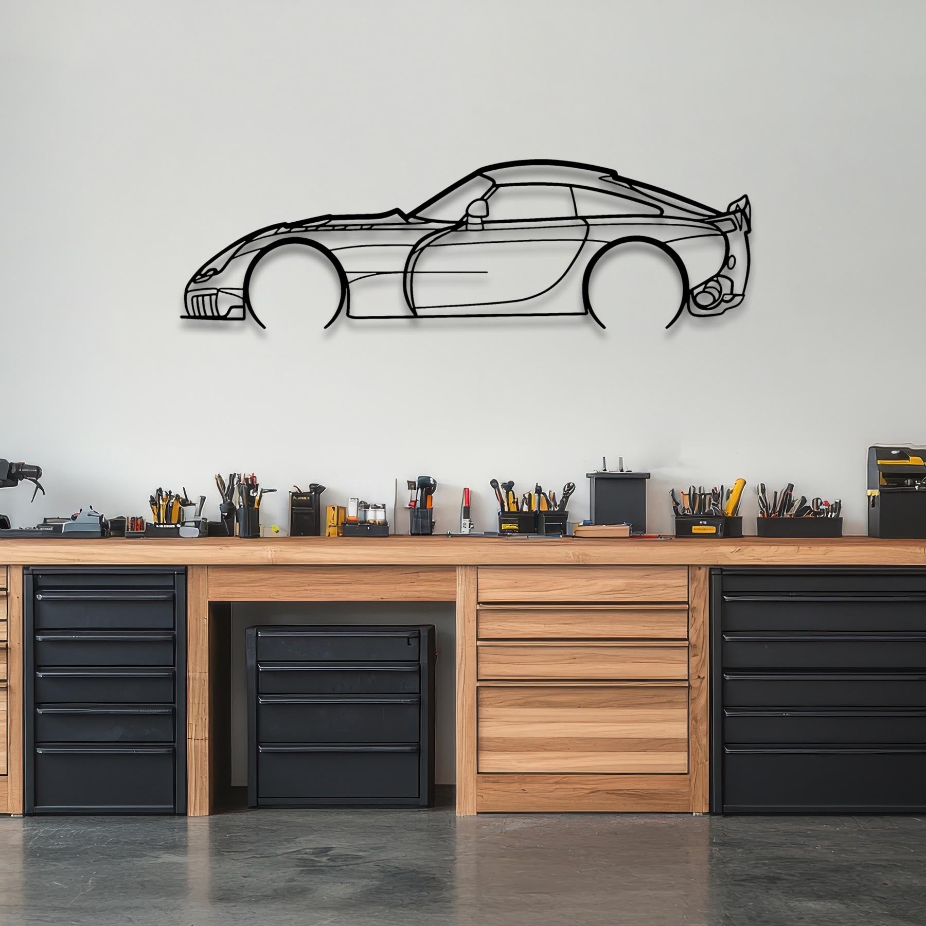 Sagaris 2005 Detailed Silhouette Metal Wall Art