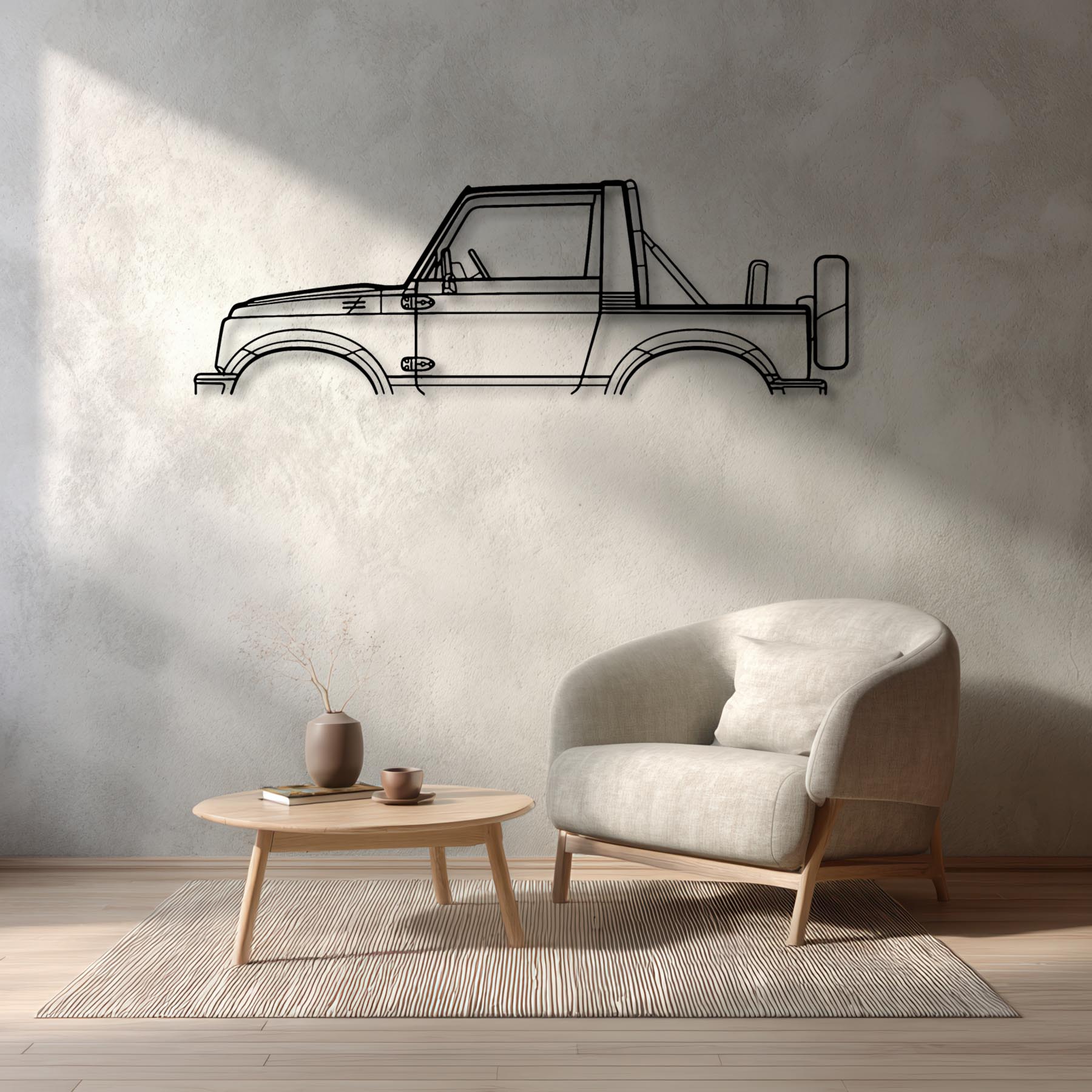 Samurai 1988 Classic Silhouette Metal Wall Art