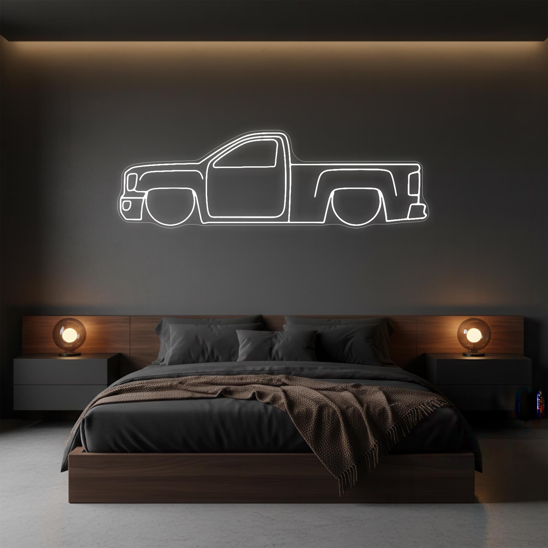 Sierra 1500 Neon Silhouette