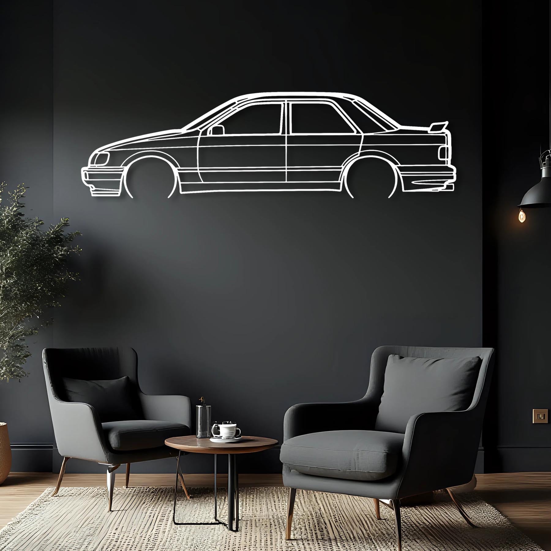Sierra RS 1989 V2 Detailed Silhouette Metal Wall Art