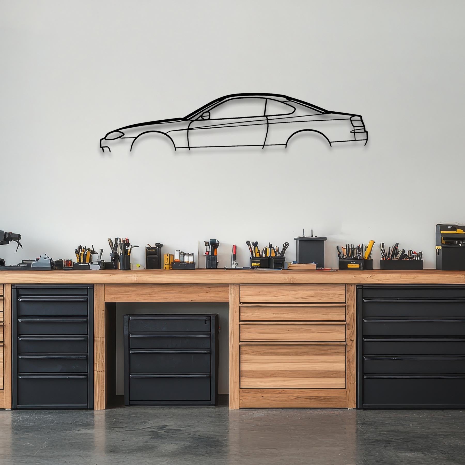 Silvia S15 Classic Silhouette Metal Wall Art