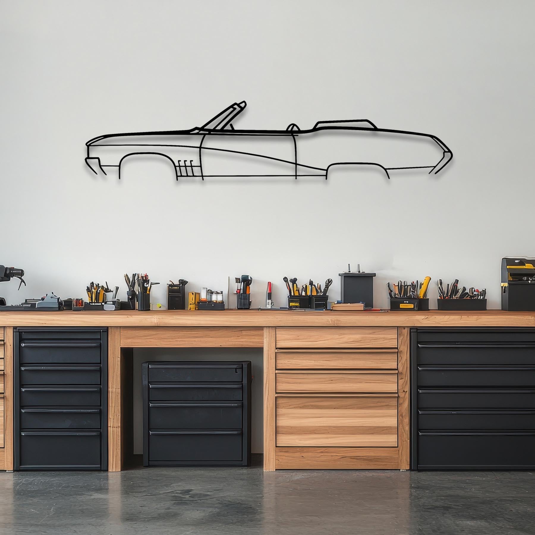 Skylark 1969 Classic Silhouette Metal Wall Art