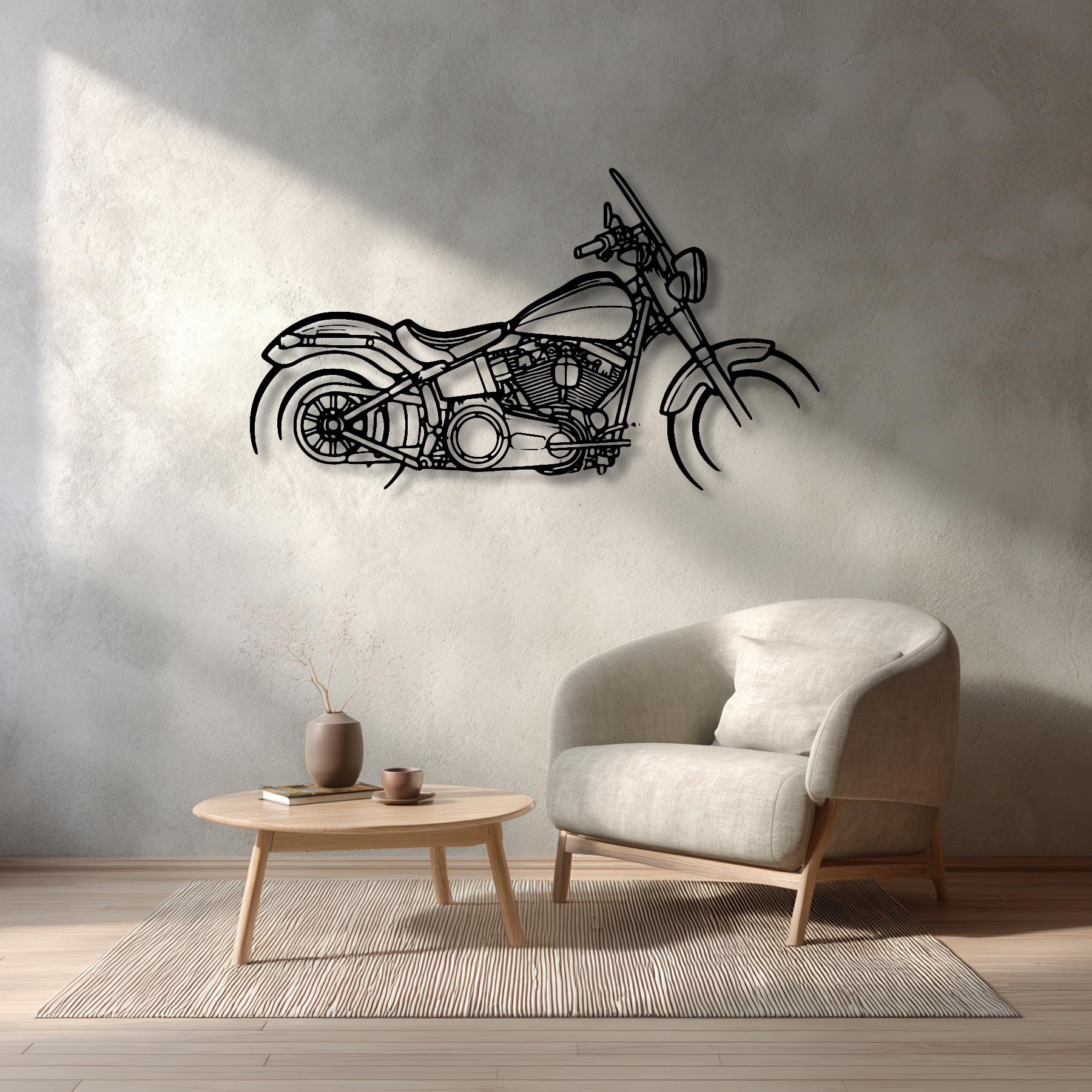 Softail Slim 2015 Silhouette Metal Wall Art