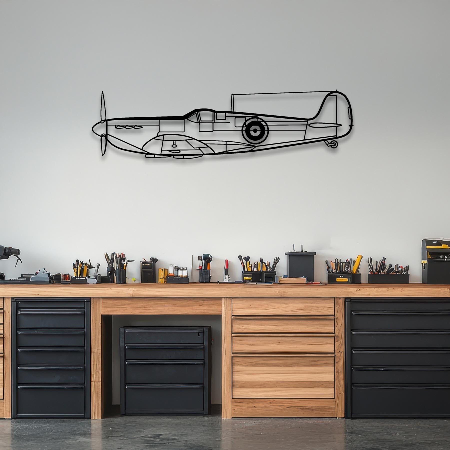 Spitfire MK II Metal Aircraft Wall Art - NCP0130