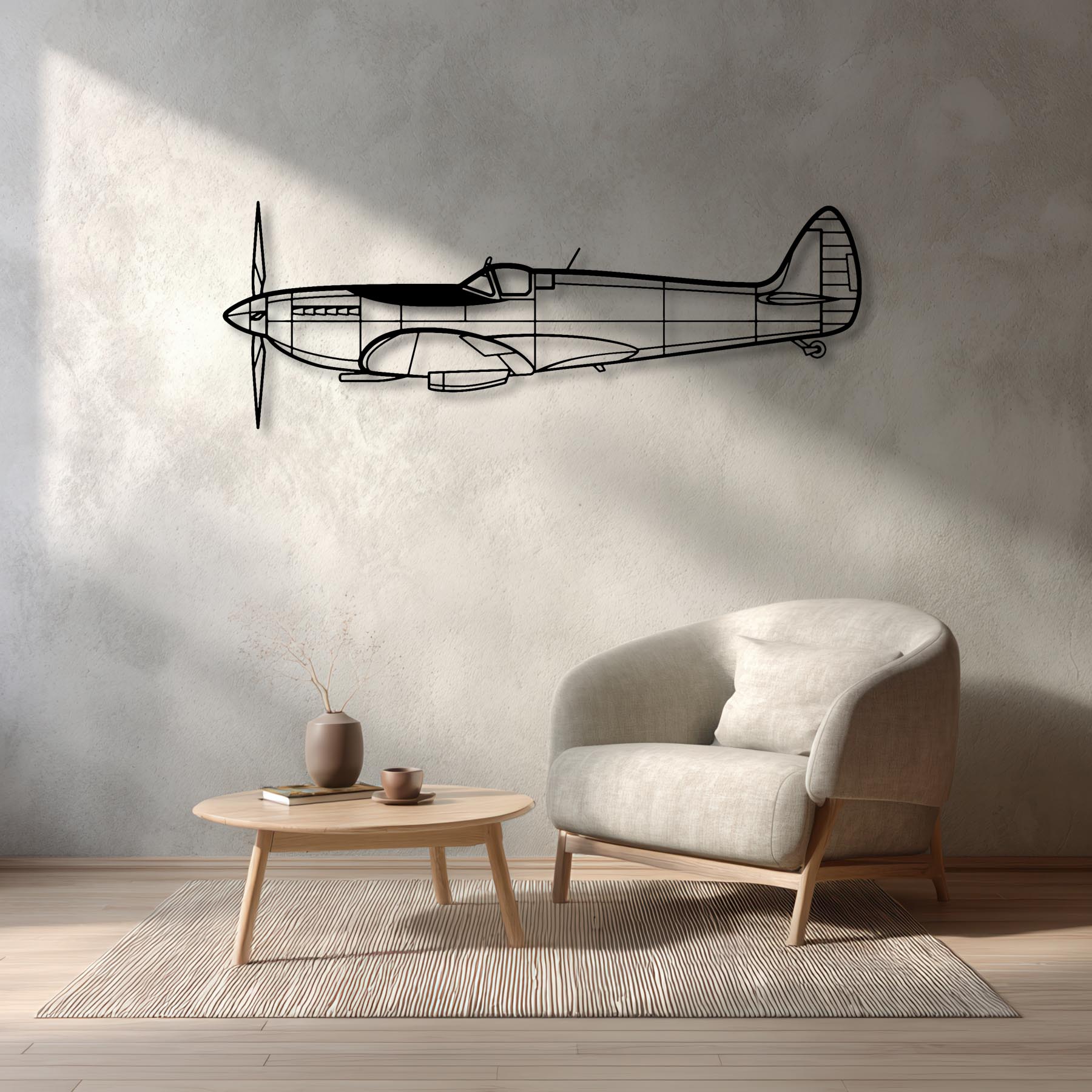 Spitfire MK IX Metal Aircraft Wall Art - NCP0131