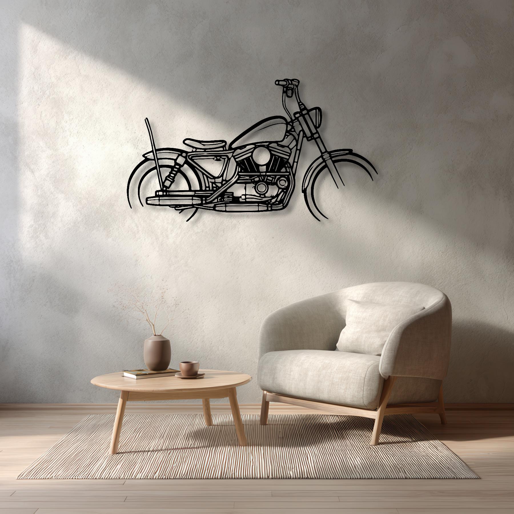 Sportster 1200C 1997 Silhouette Metal Wall Art