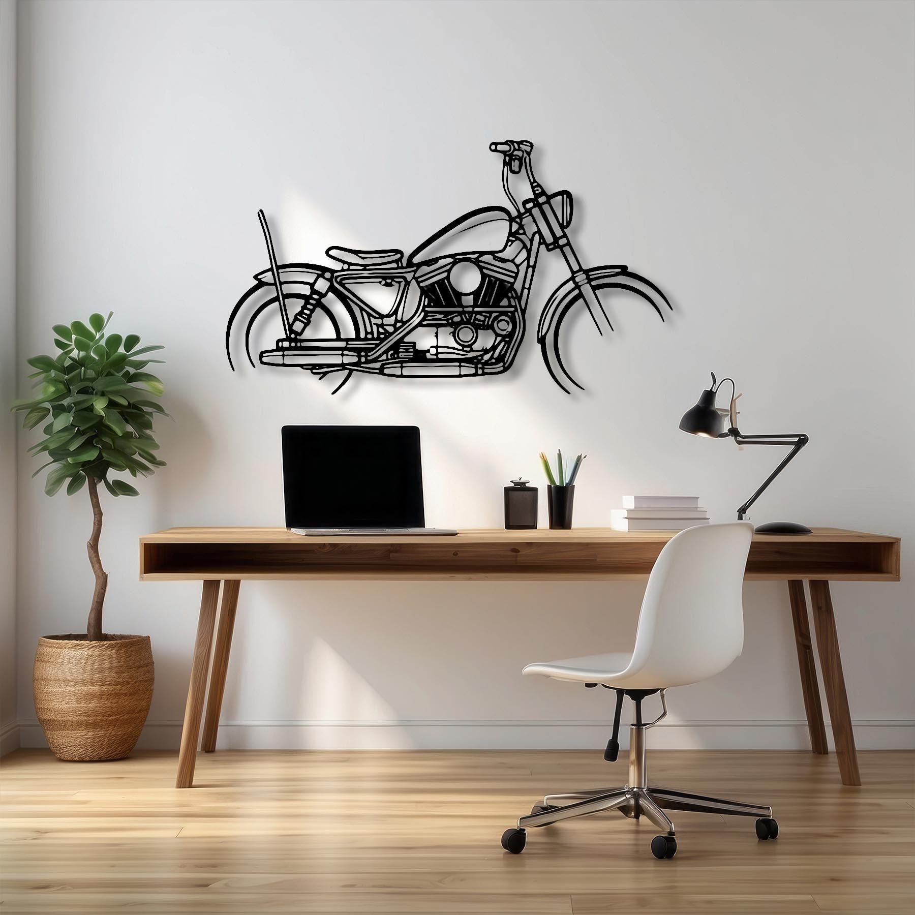 Sportster 1200C 1997 Silhouette Metal Wall Art