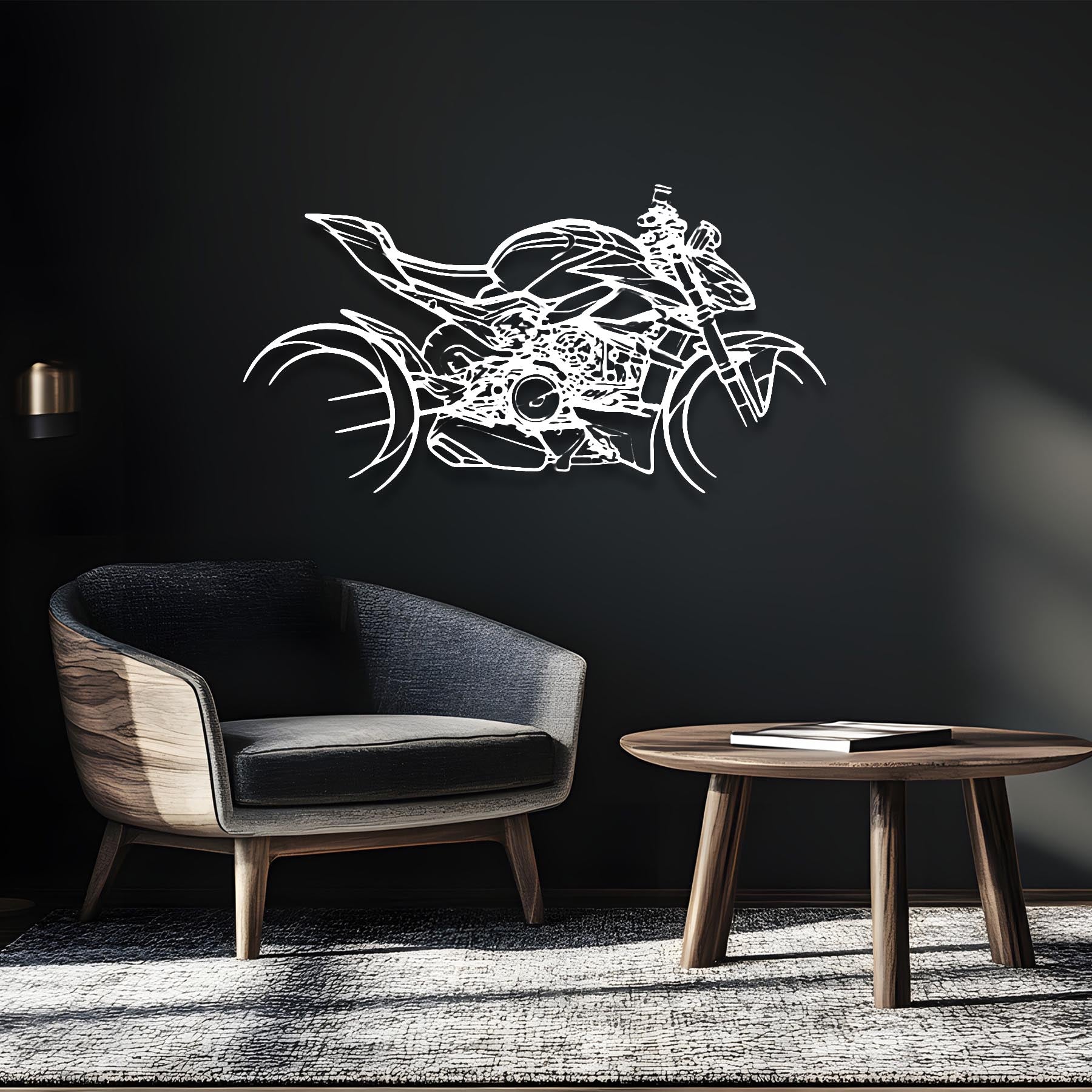 StreetFighter V4 SP Silhouette Metal Wall Art