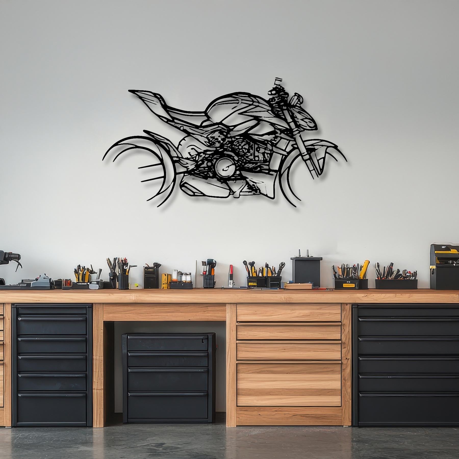 StreetFighter V4 SP Silhouette Metal Wall Art