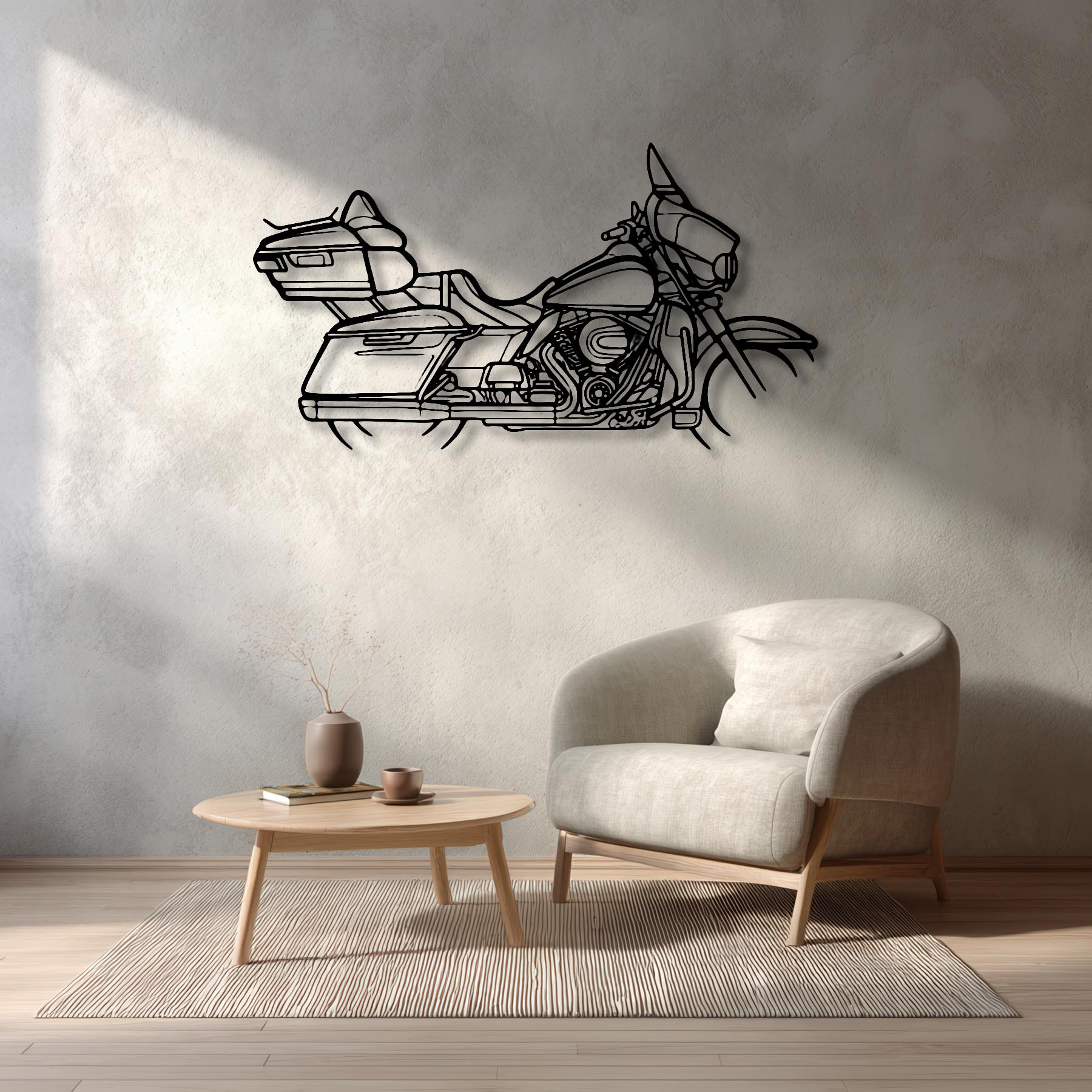 Street Glide Ultra 2014 Silhouette Metal Wall Art