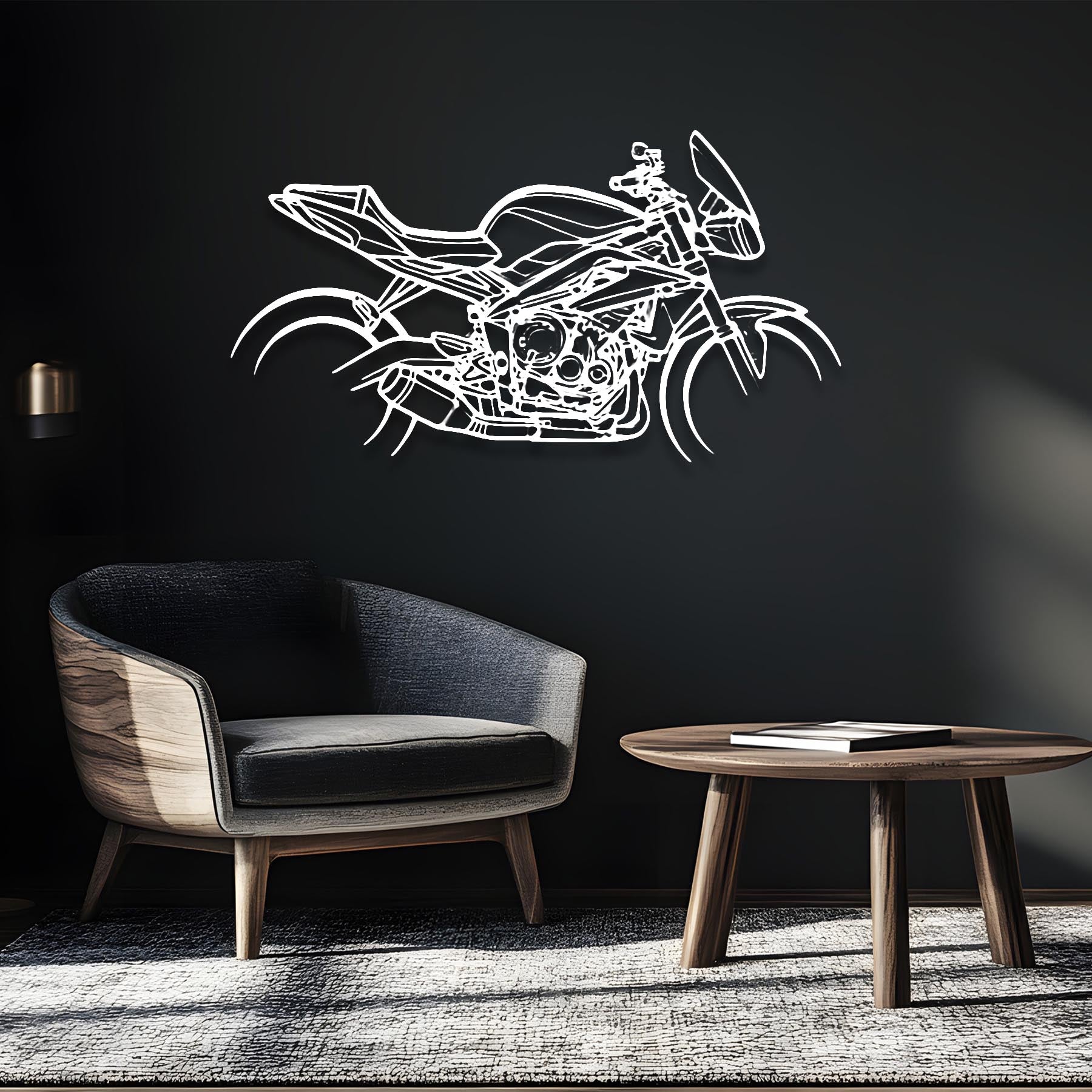 Street Triple 2016 Silhouette Metal Wall Art