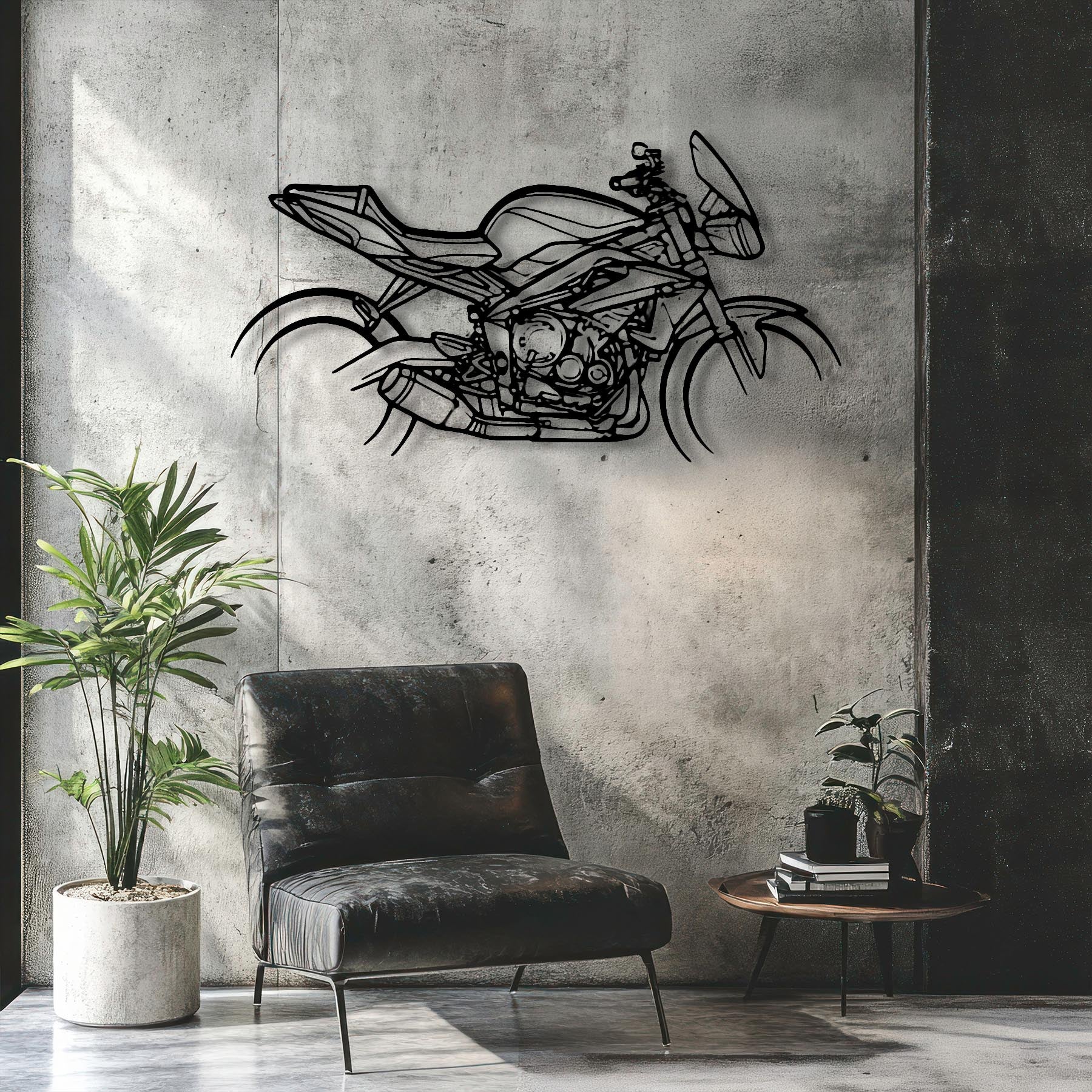 Street Triple 2016 Silhouette Metal Wall Art