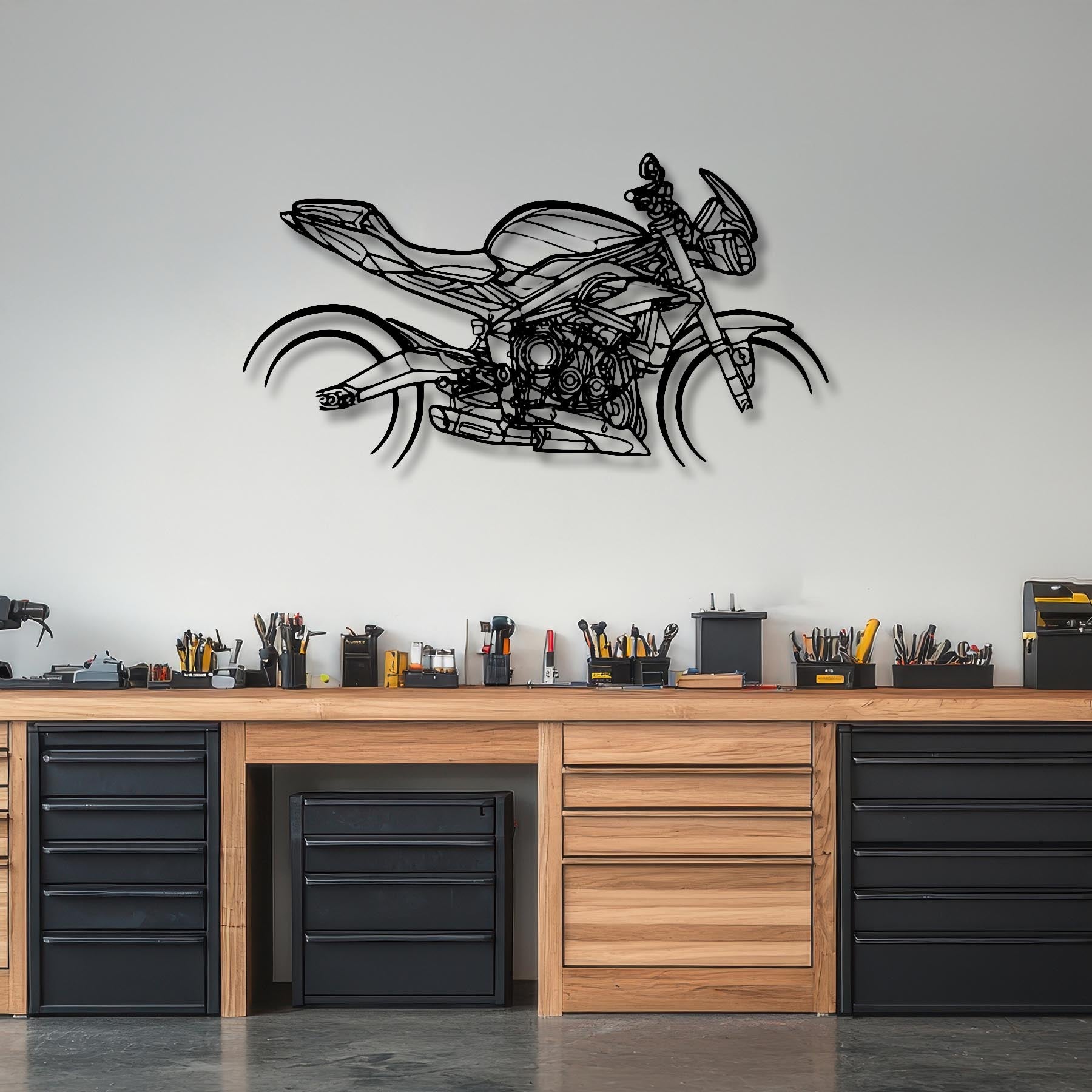 Street Triple 675R 2014 Silhouette Metal Wall Art